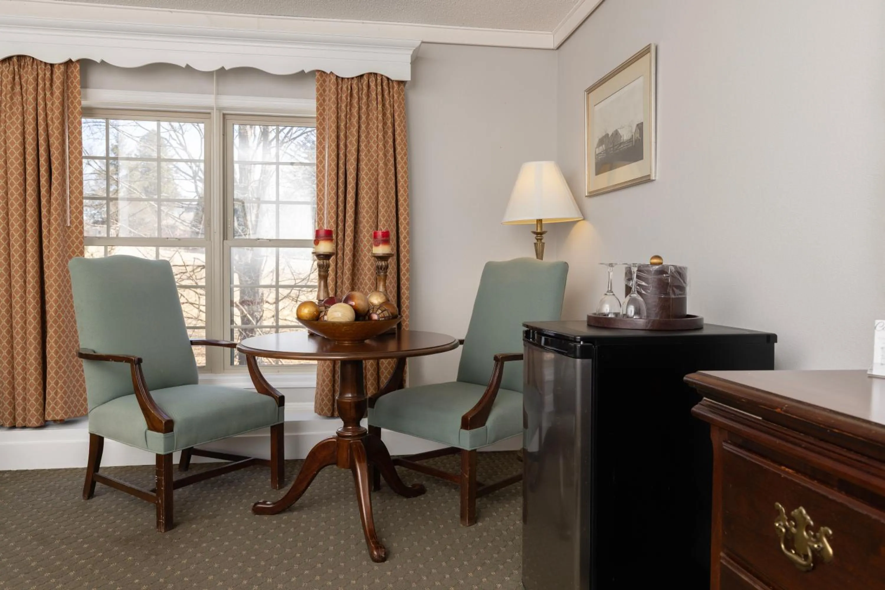 Living room in Brandywine River Hotel