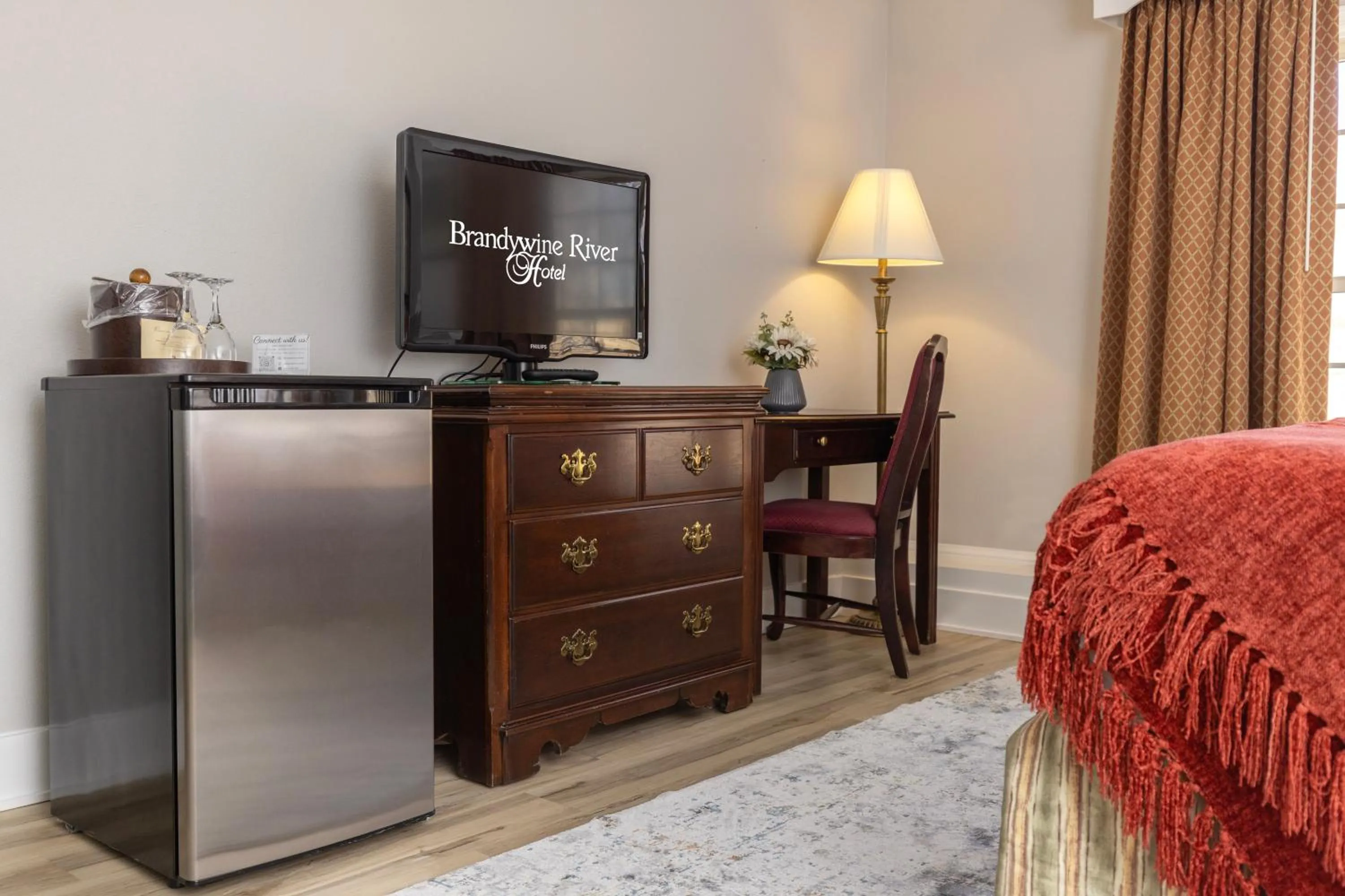 TV and multimedia, Bed in Brandywine River Hotel