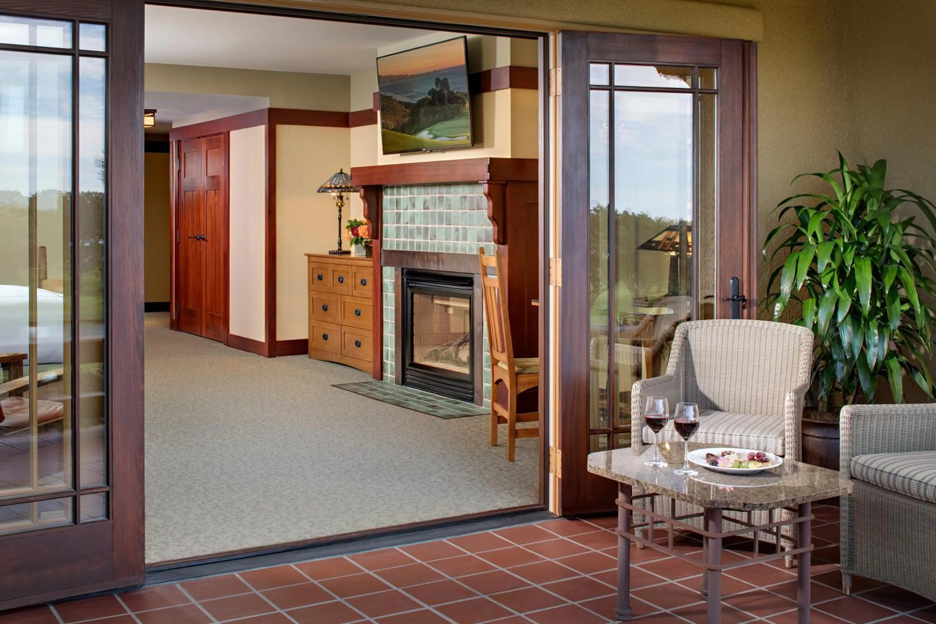 Patio in The Lodge at Torrey Pines