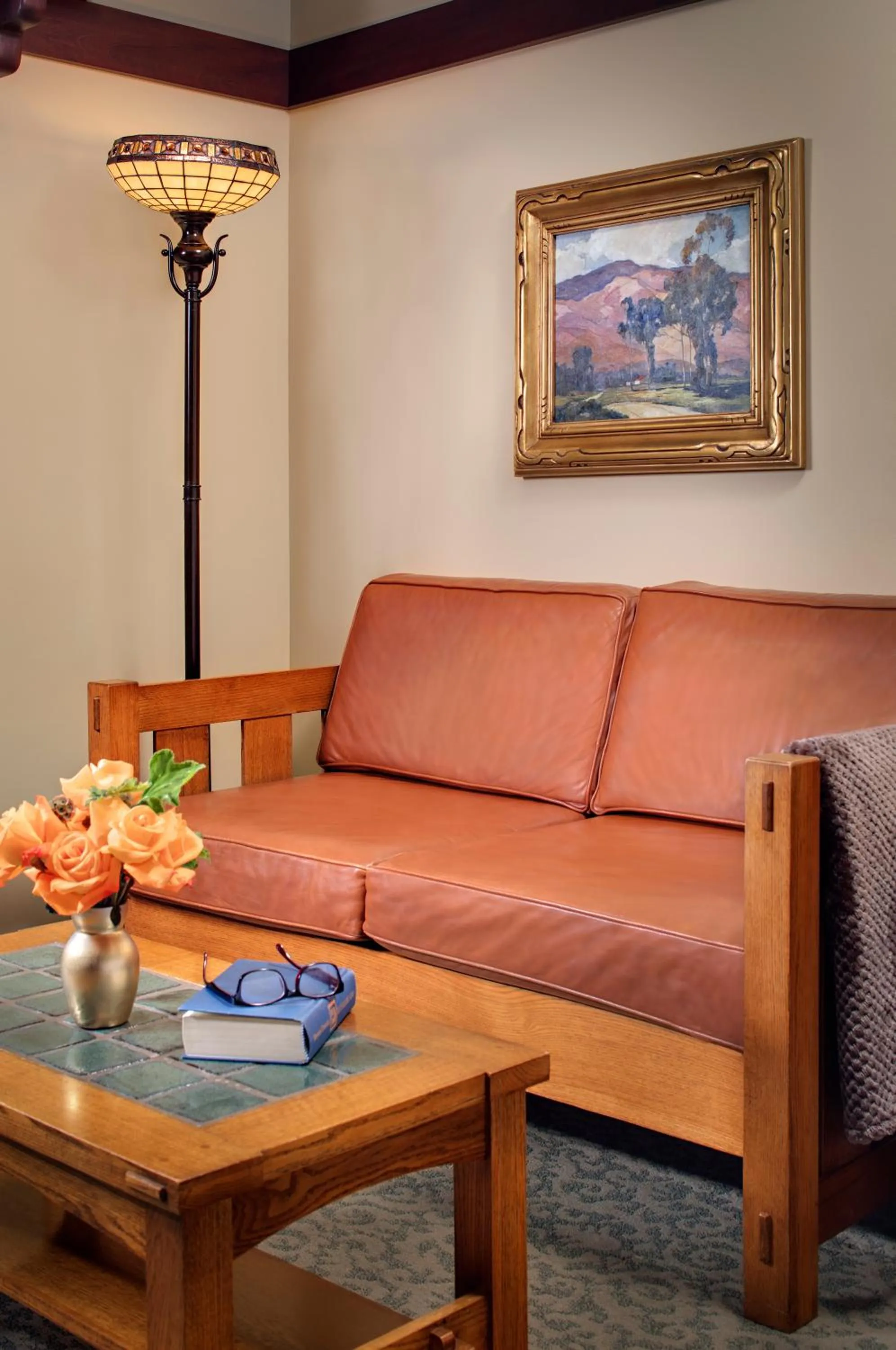 Seating area in The Lodge at Torrey Pines