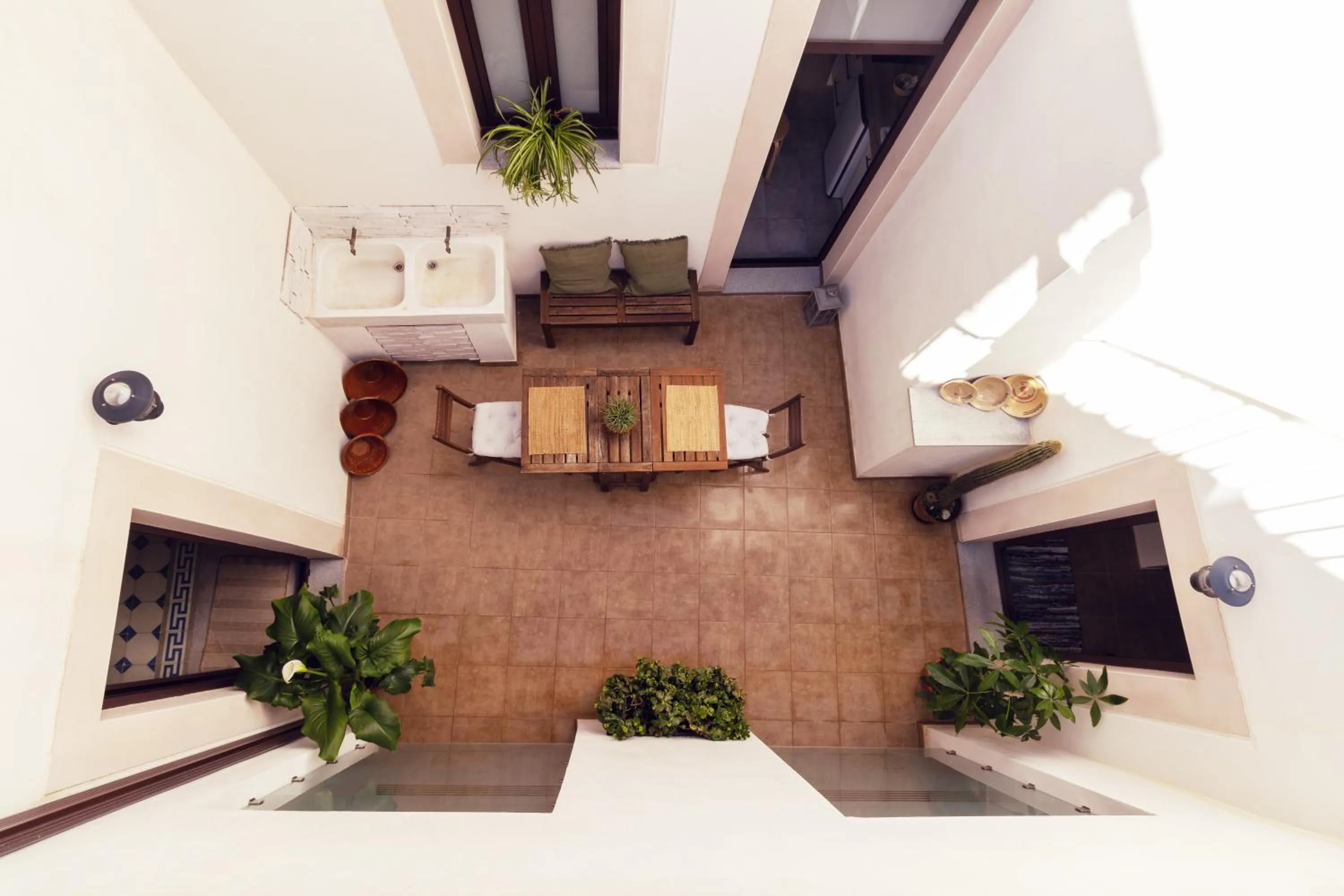 Patio in Apartamentos Plaza Mayor 35