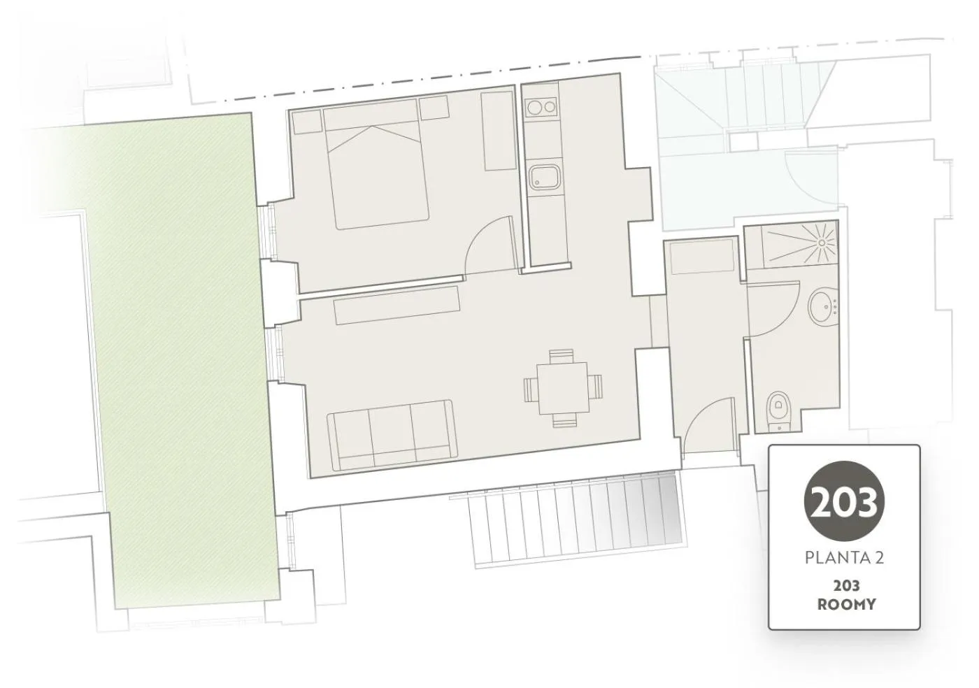 Photo of the whole room in Apartamentos Plaza Mayor 35