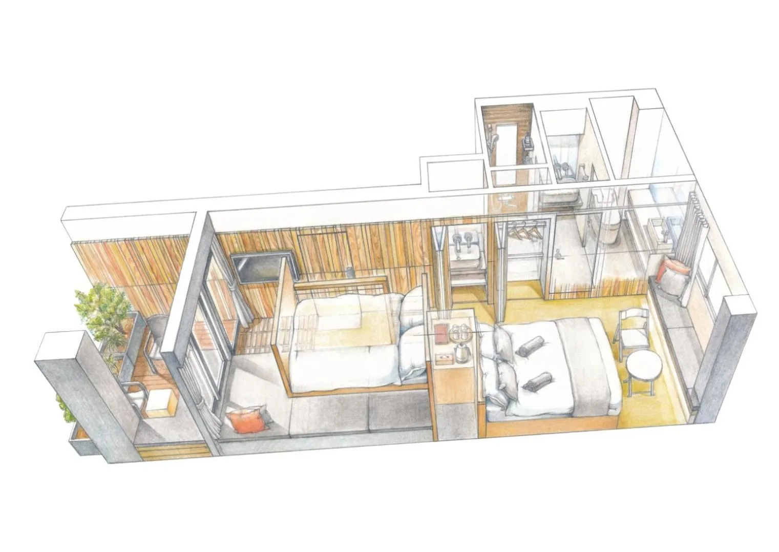 Bed in Sakura Cross Hotel Tokyo Kayabacho