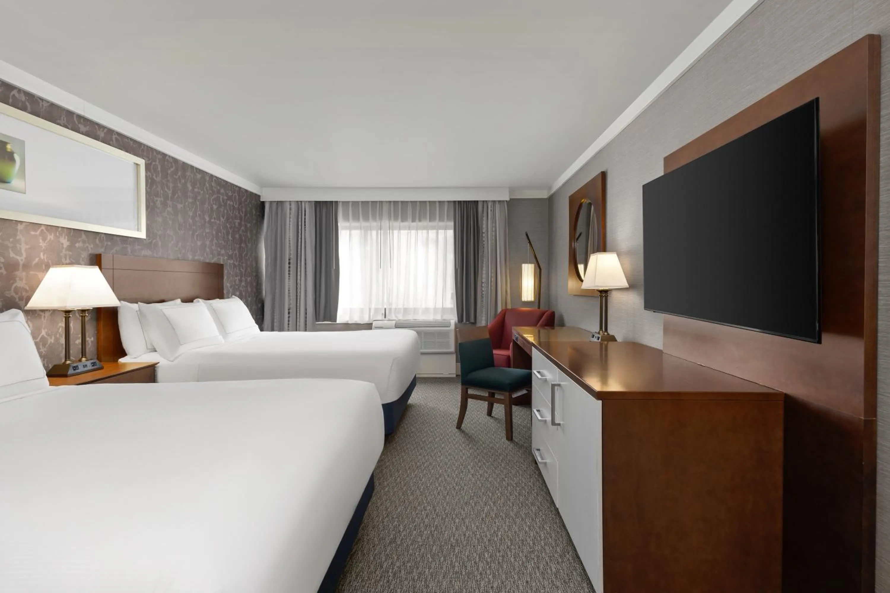 Bed in Radisson Hotel Corning