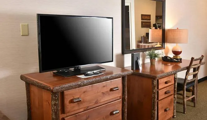 TV and multimedia in Boarders Inn & Suites by Cobblestone Hotels in Waukon