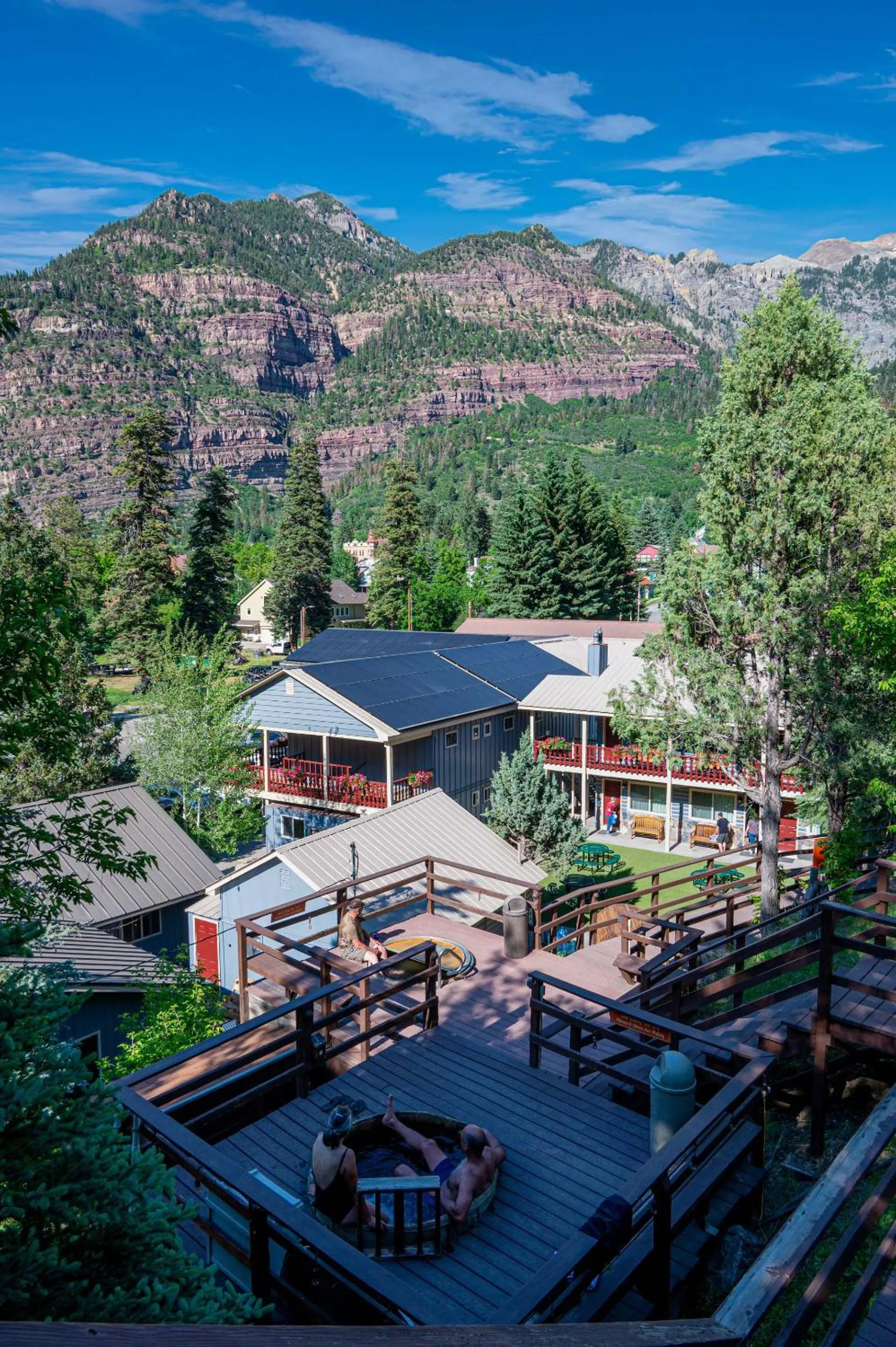 Property building in Box Canyon Lodge and Hot Springs