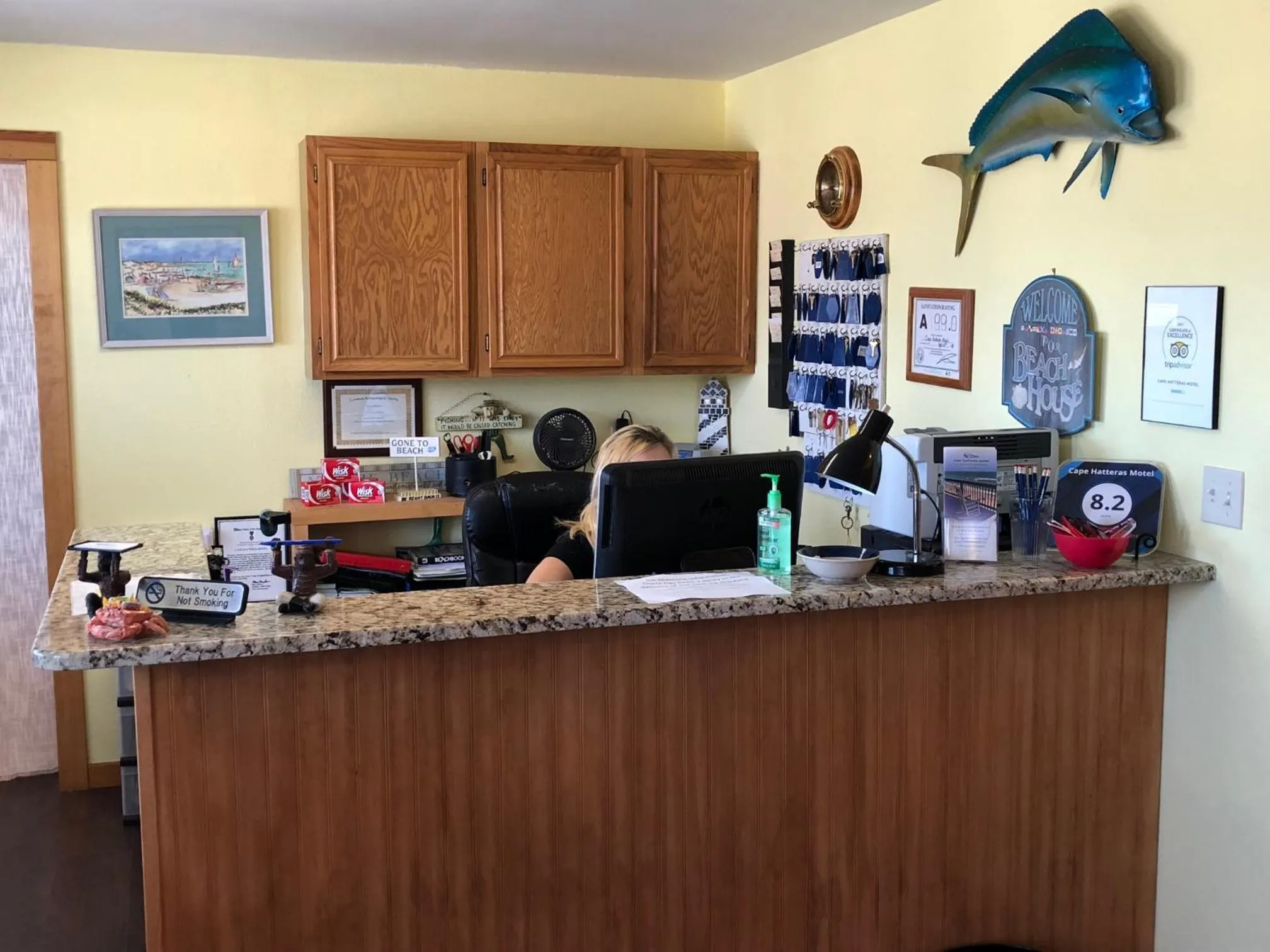 Lobby or reception in Cape Hatteras Motel