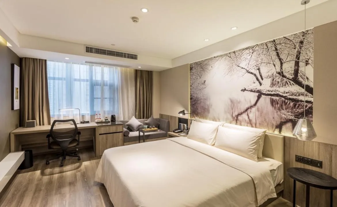 Bed in Atour Hotel Fuzhou Railway Station