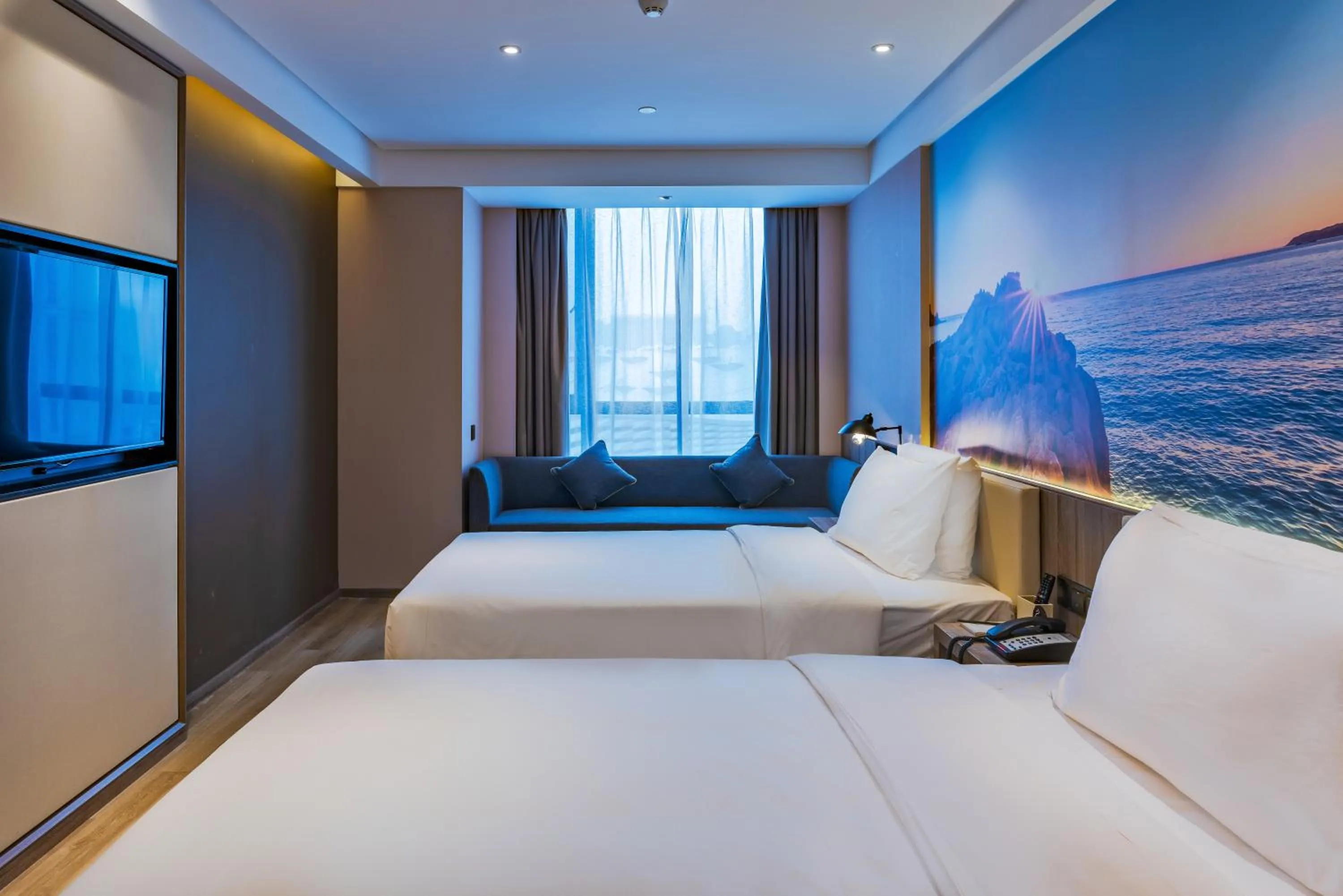 Bed in Atour Hotel (Wenzhou International Airport Olympic Sports Center)