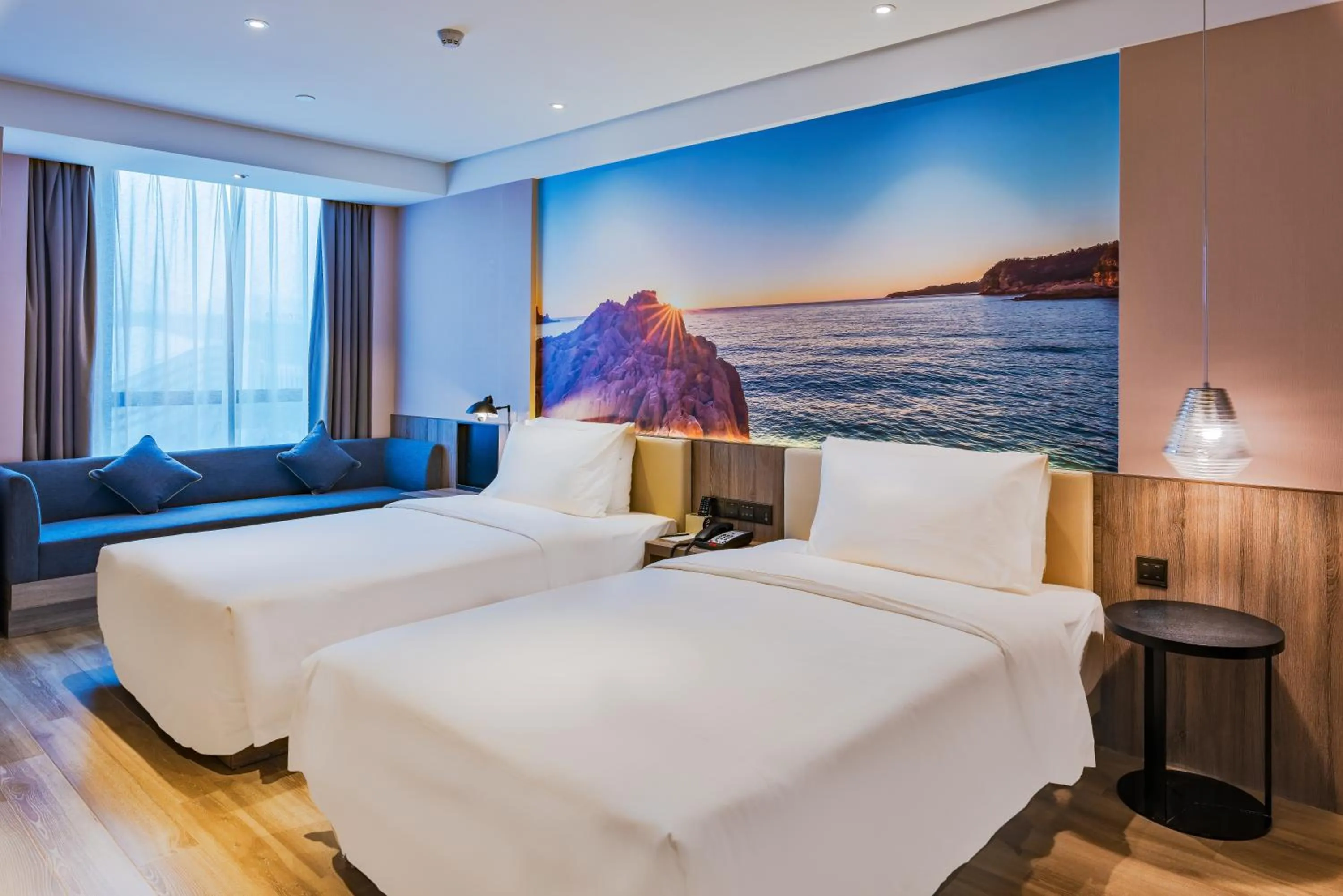 Bed in Atour Hotel (Wenzhou International Airport Olympic Sports Center)