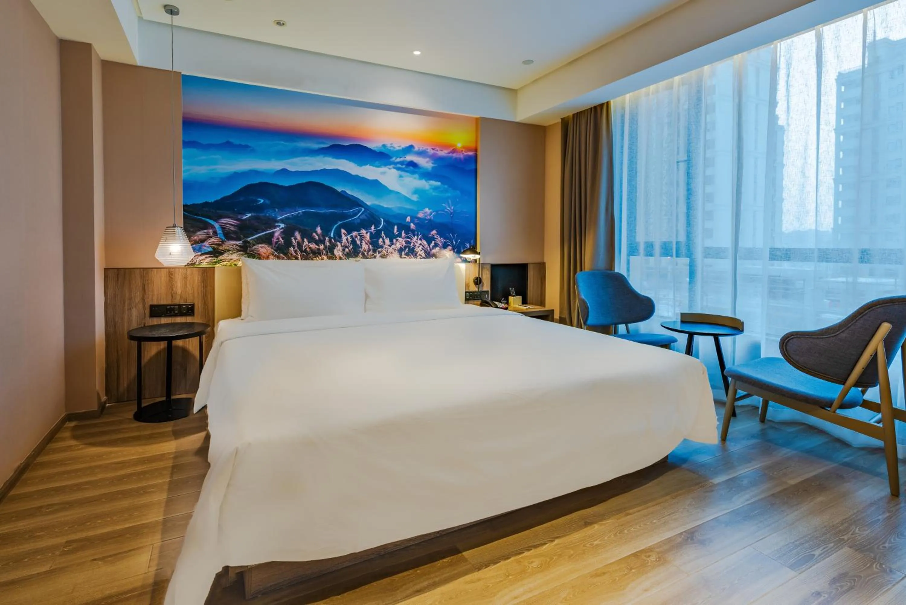 Bed in Atour Hotel (Wenzhou International Airport Olympic Sports Center)