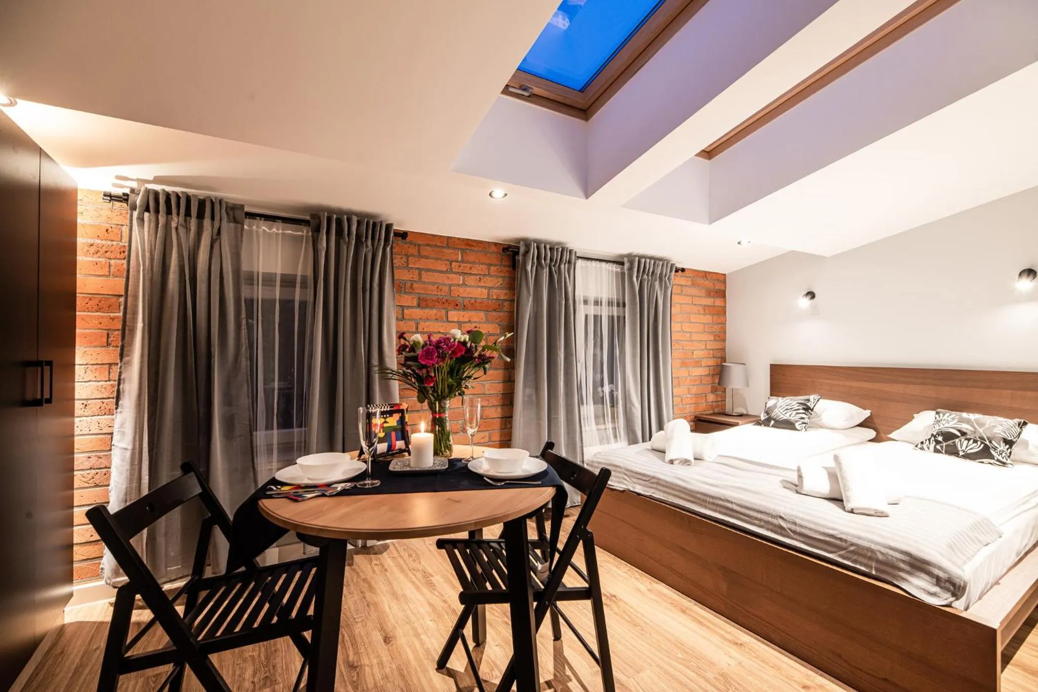 Photo of the whole room, Bed in Lubomirskiego 23 Residence - great location, 10 min to Main Square by foot, right next to Main Rail and Bus Station