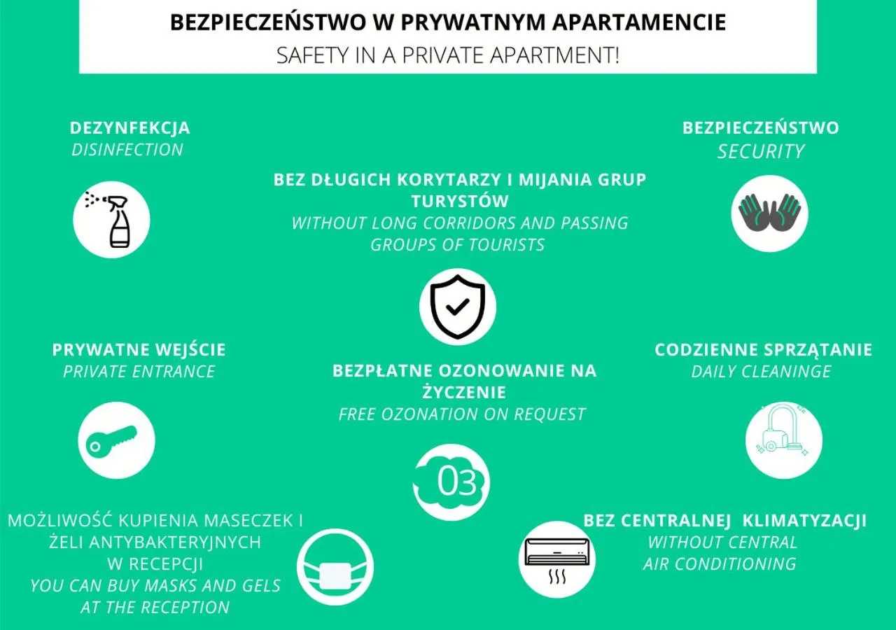 Logo/Certificate/Sign in Lubomirskiego 23 Residence - great location, 10 min to Main Square by foot, right next to Main Rail and Bus Station