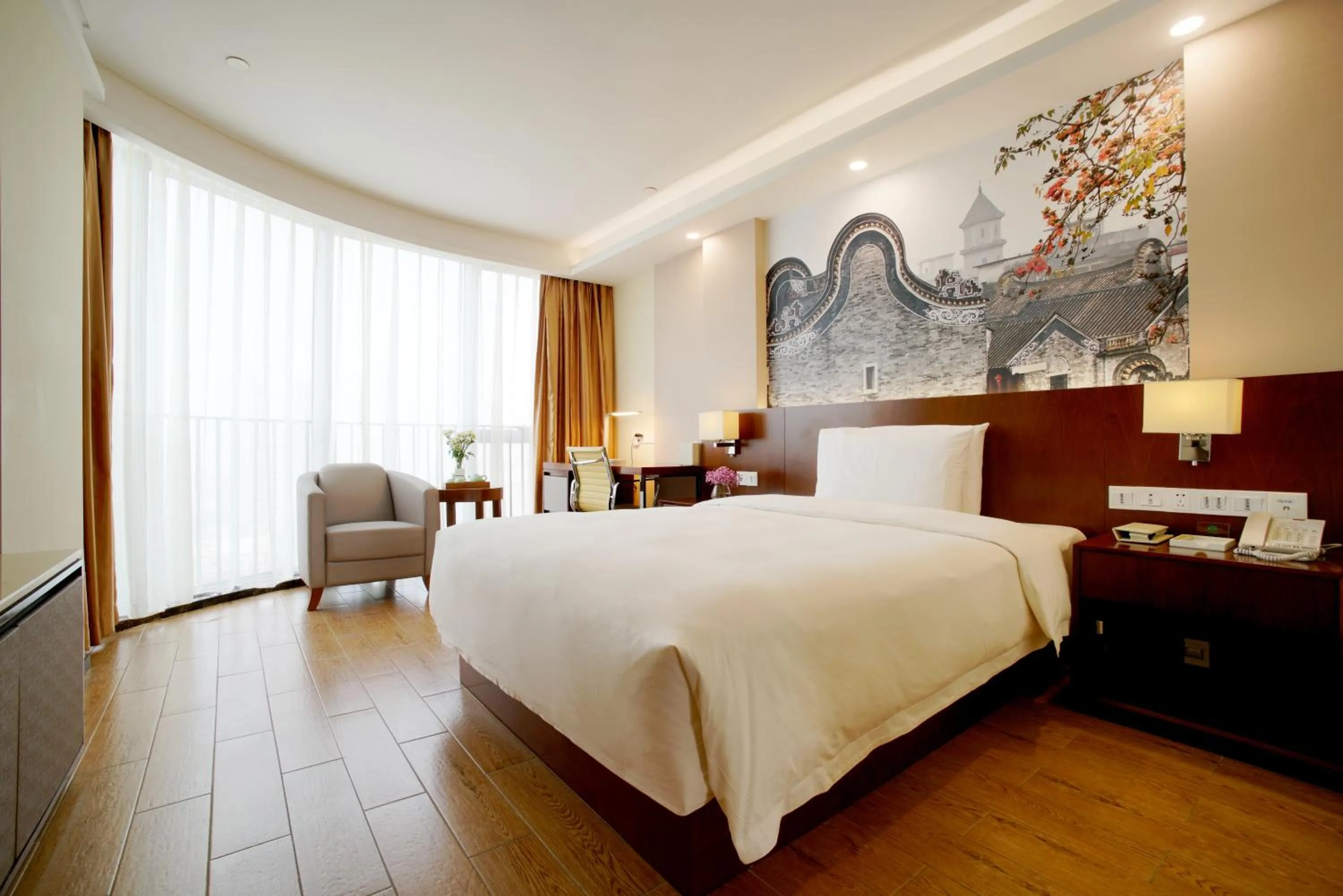 Photo of the whole room, Bed in Atour Hotel Guangzhou Yueqiao Branch