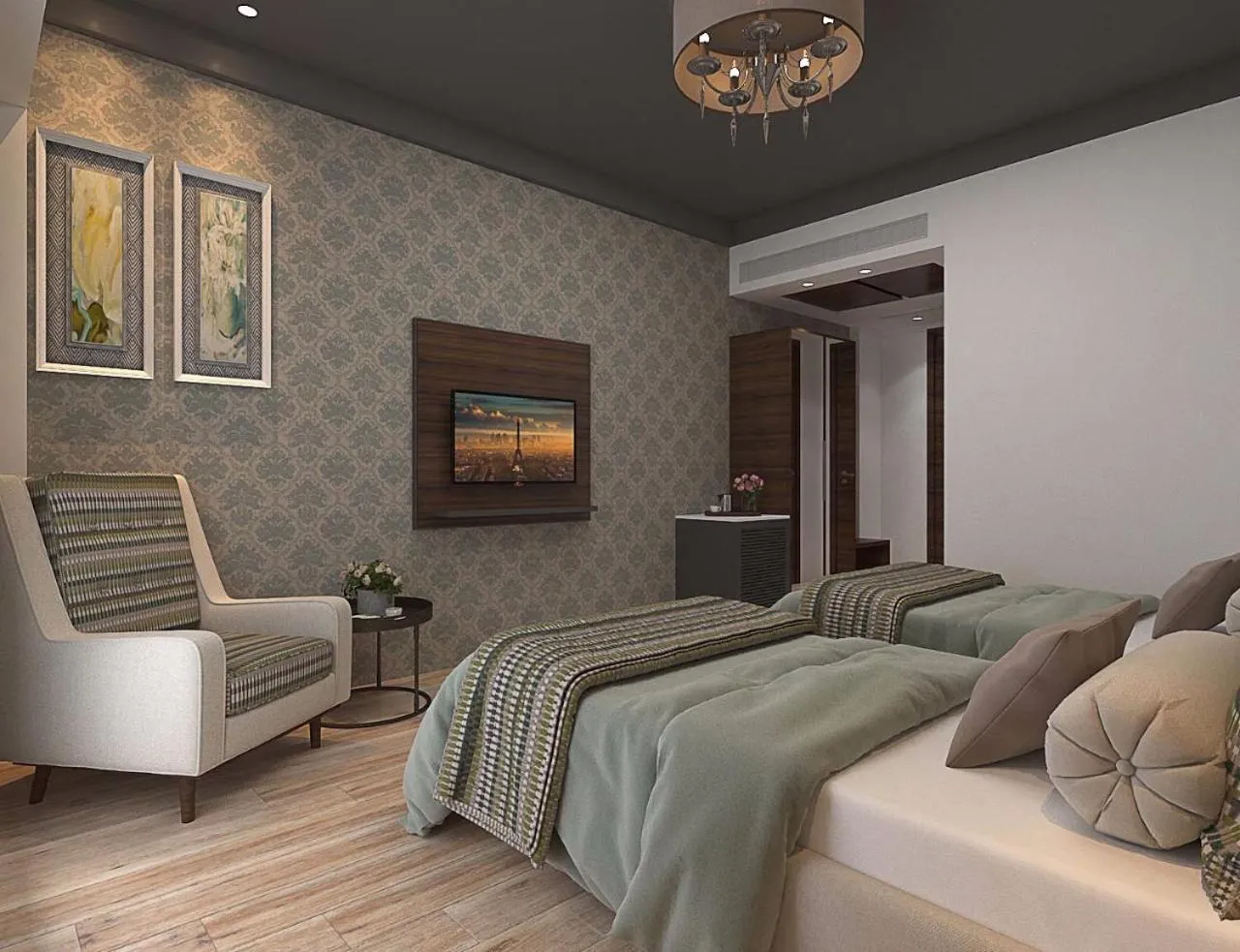 Communal lounge/ TV room in Enrise By Sayaji Rau Indore