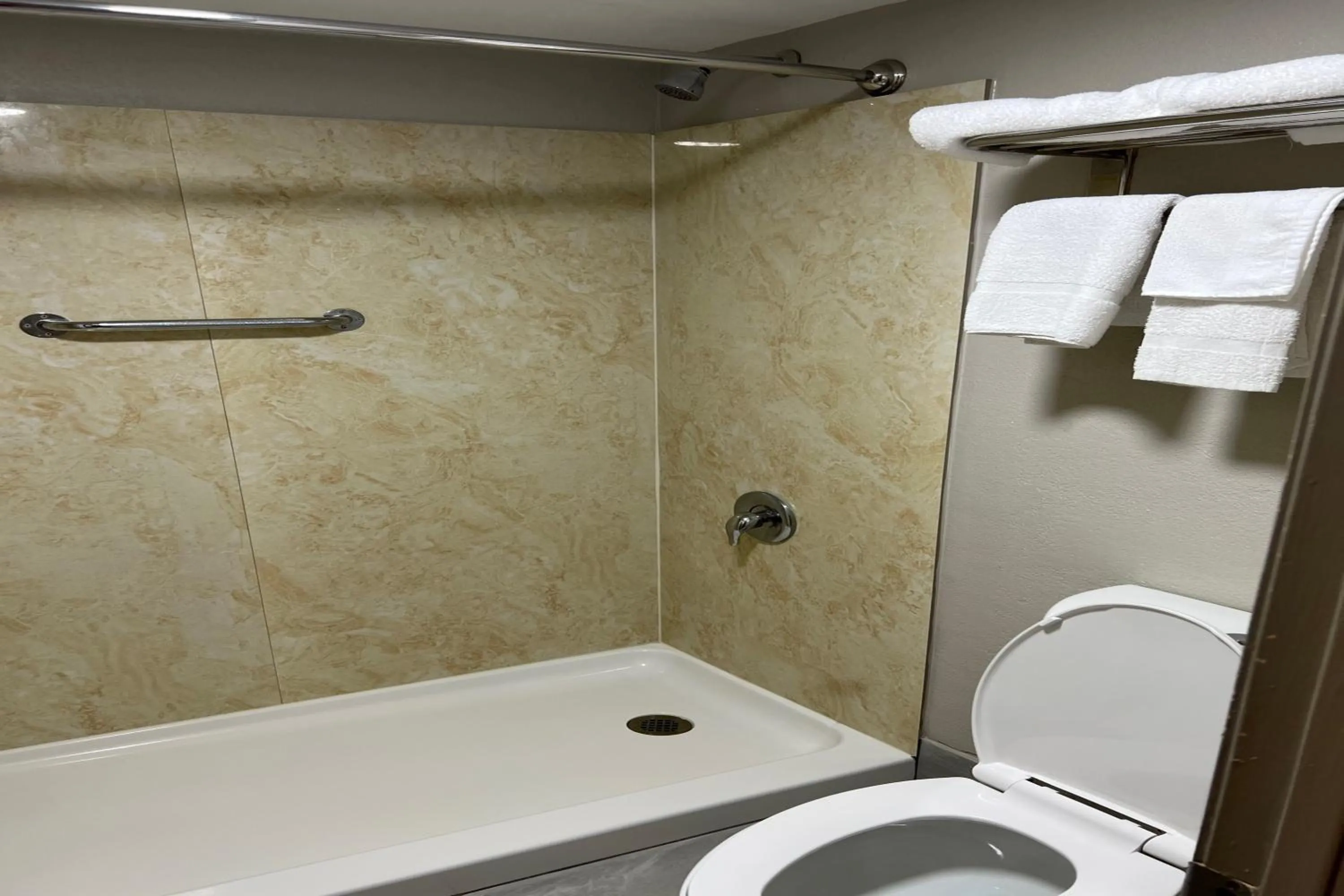 Shower in Days Inn by Wyndham Tupelo