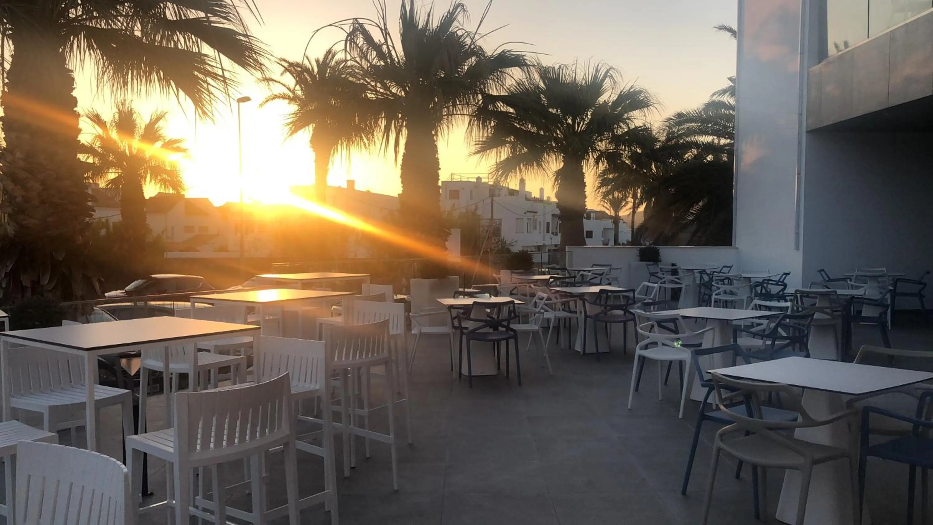 Sunset in Hotel Playa de la Plata