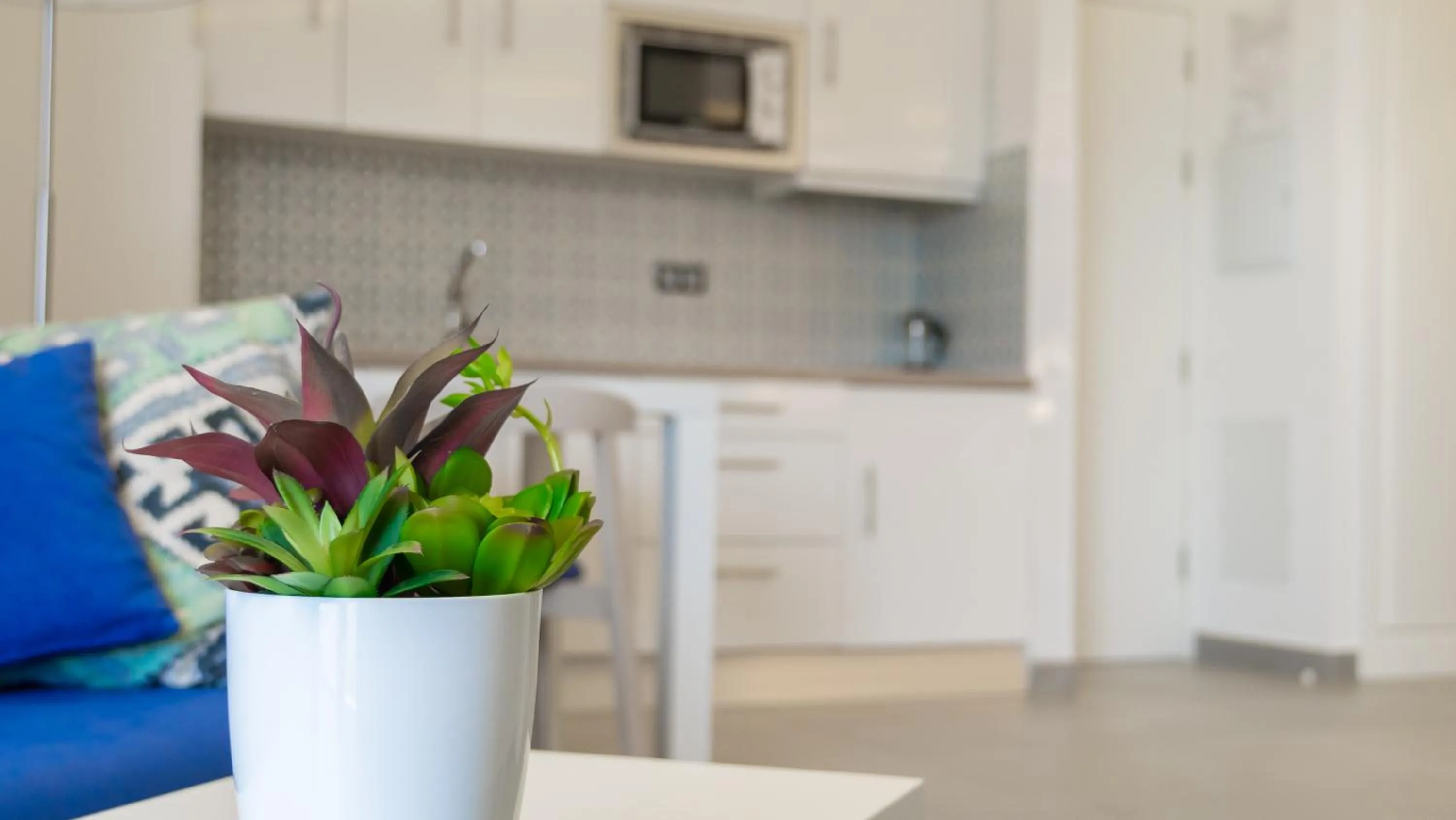 Kitchen or kitchenette in Hotel Playa de la Plata