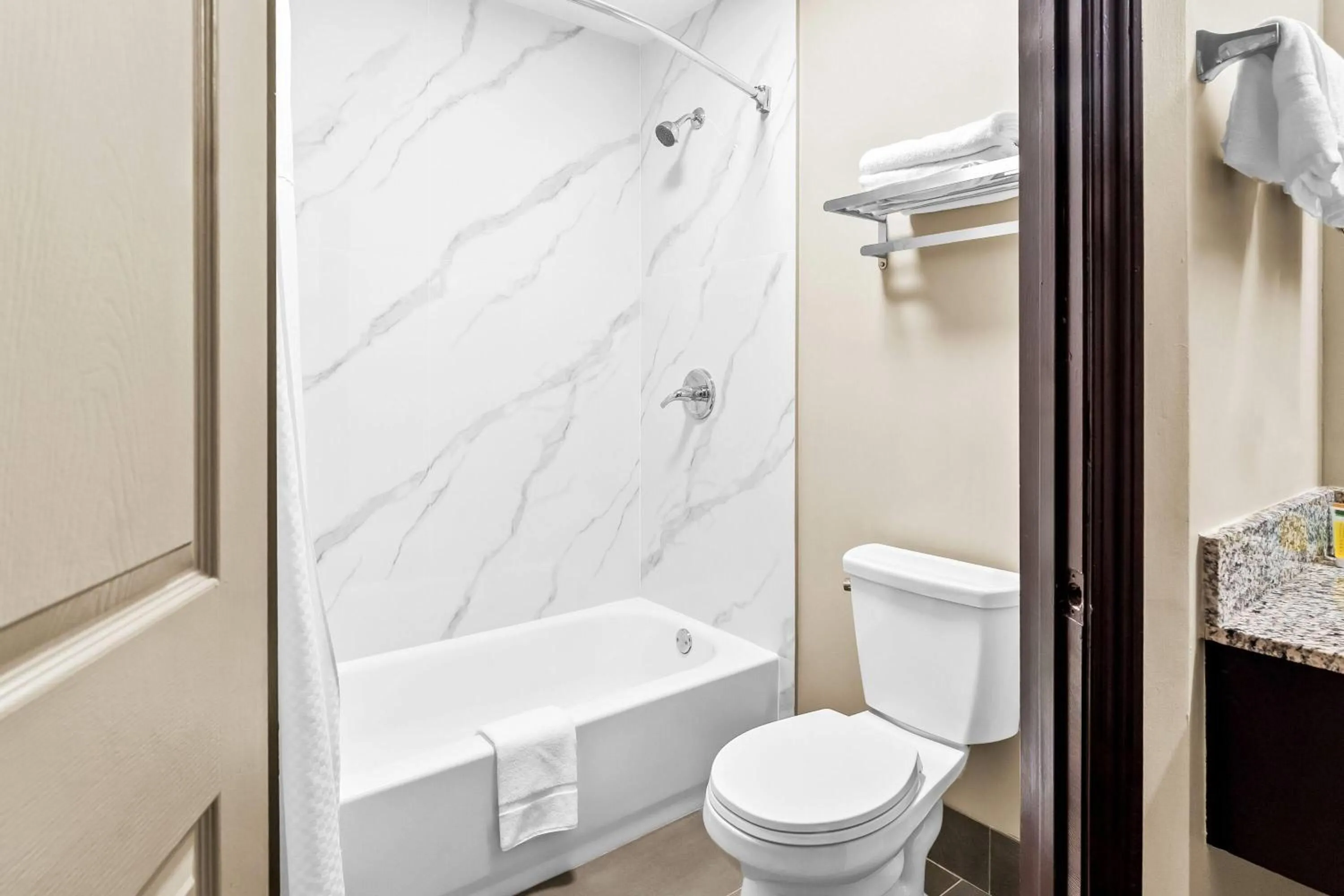 Bathroom in Days Inn by Wyndham Spartanburg