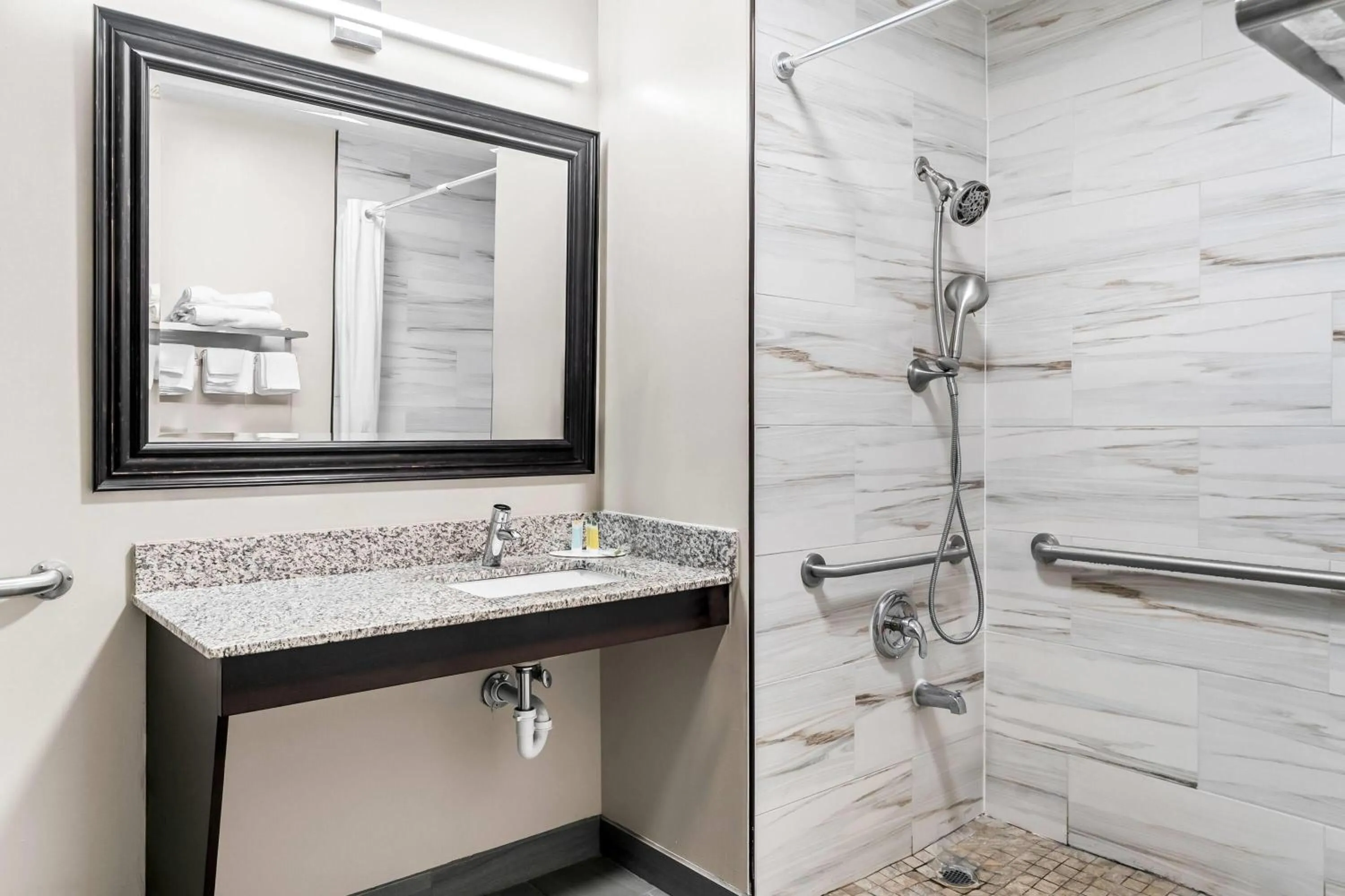 Shower in Days Inn by Wyndham Spartanburg