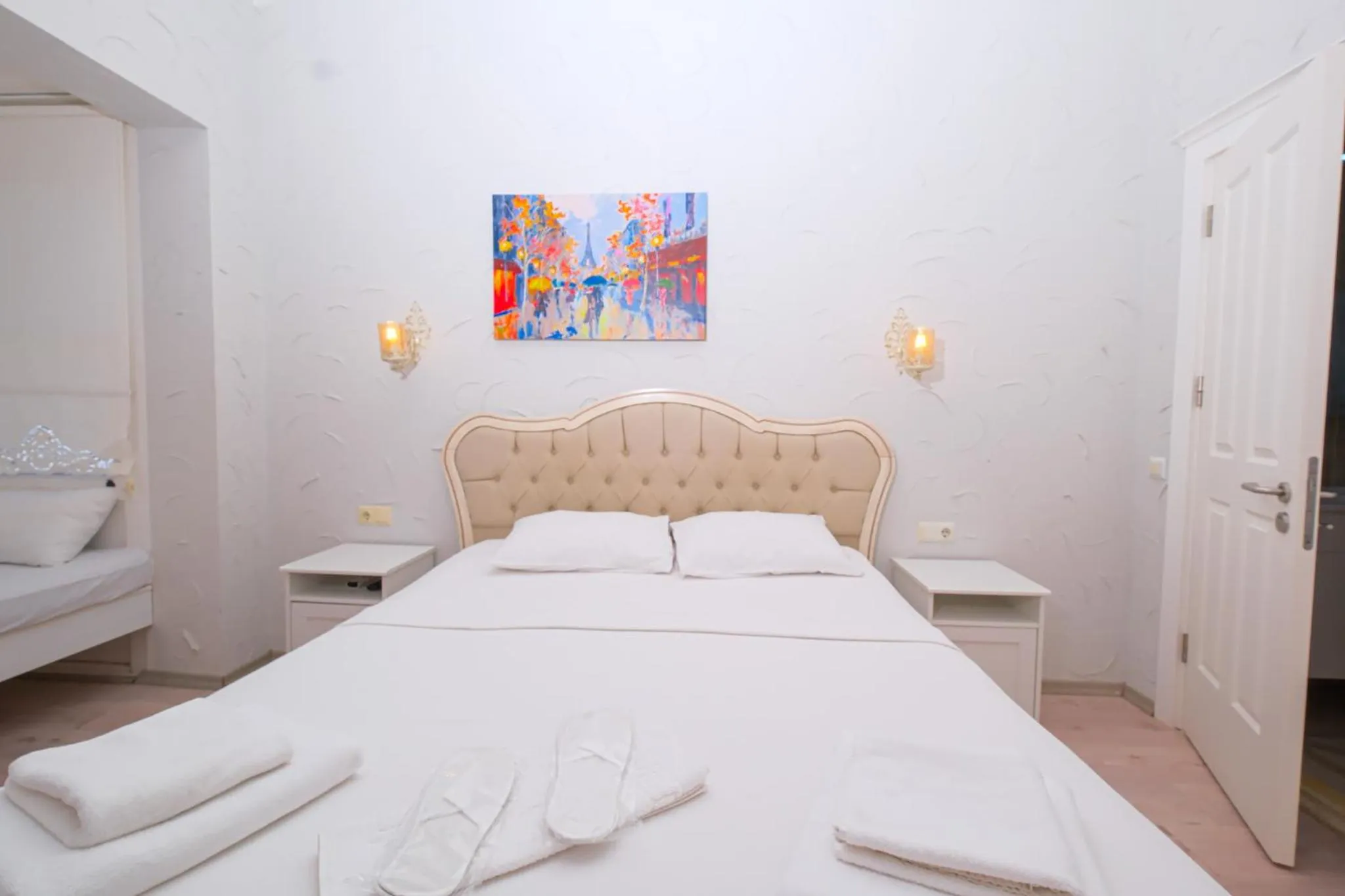 Bed in Kybele Suites Alaçatı