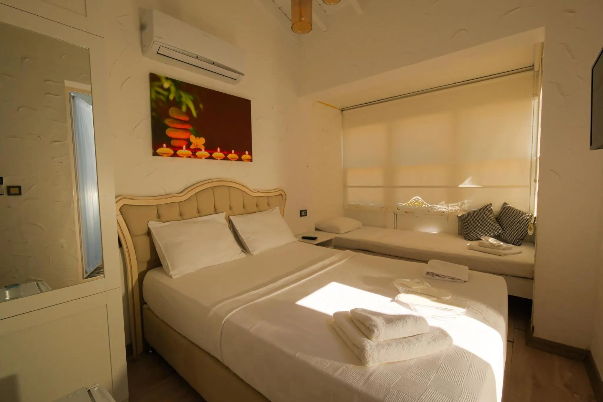 Bed in Kybele Suites Alaçatı