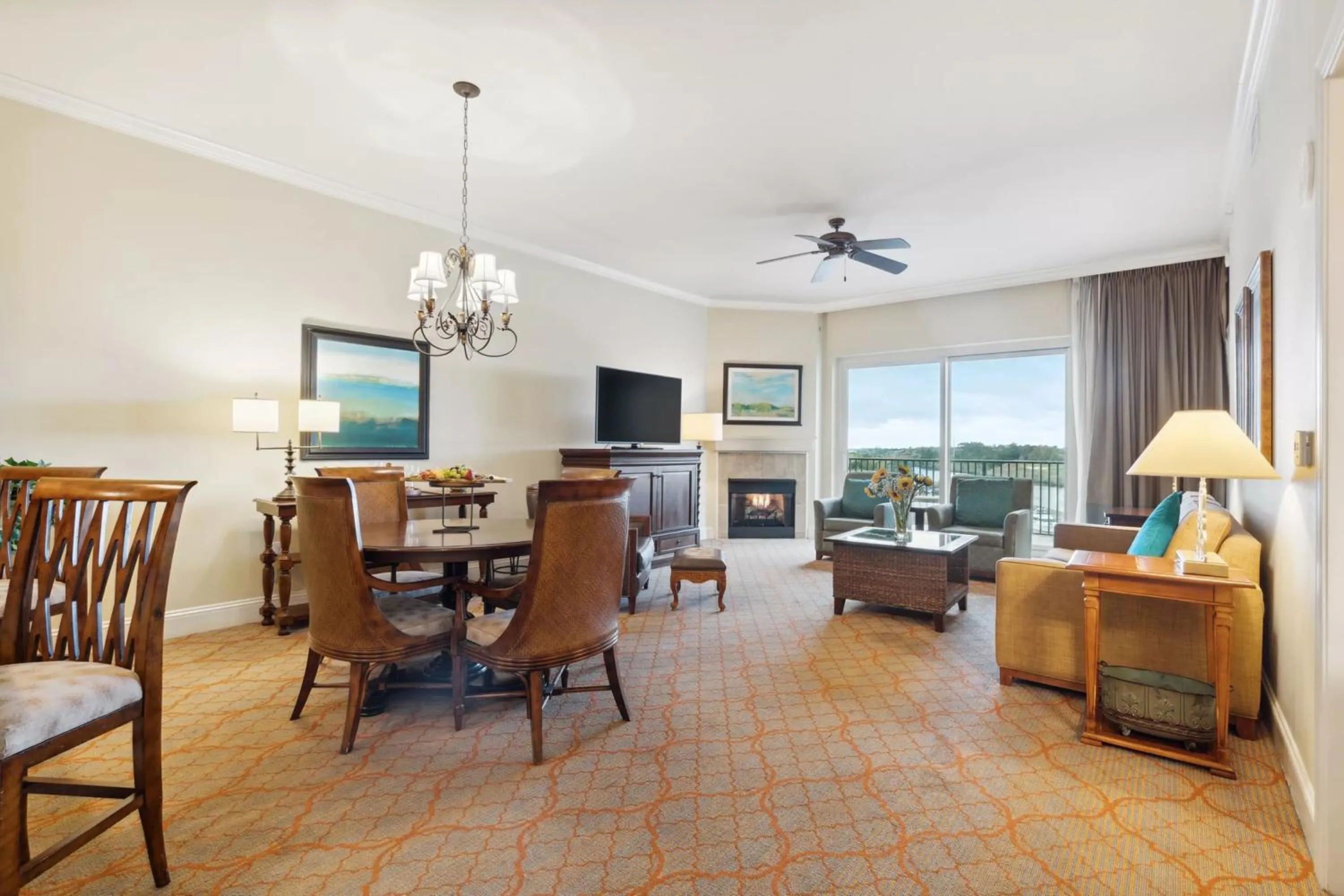 Living room in Marina Inn at Grande Dunes