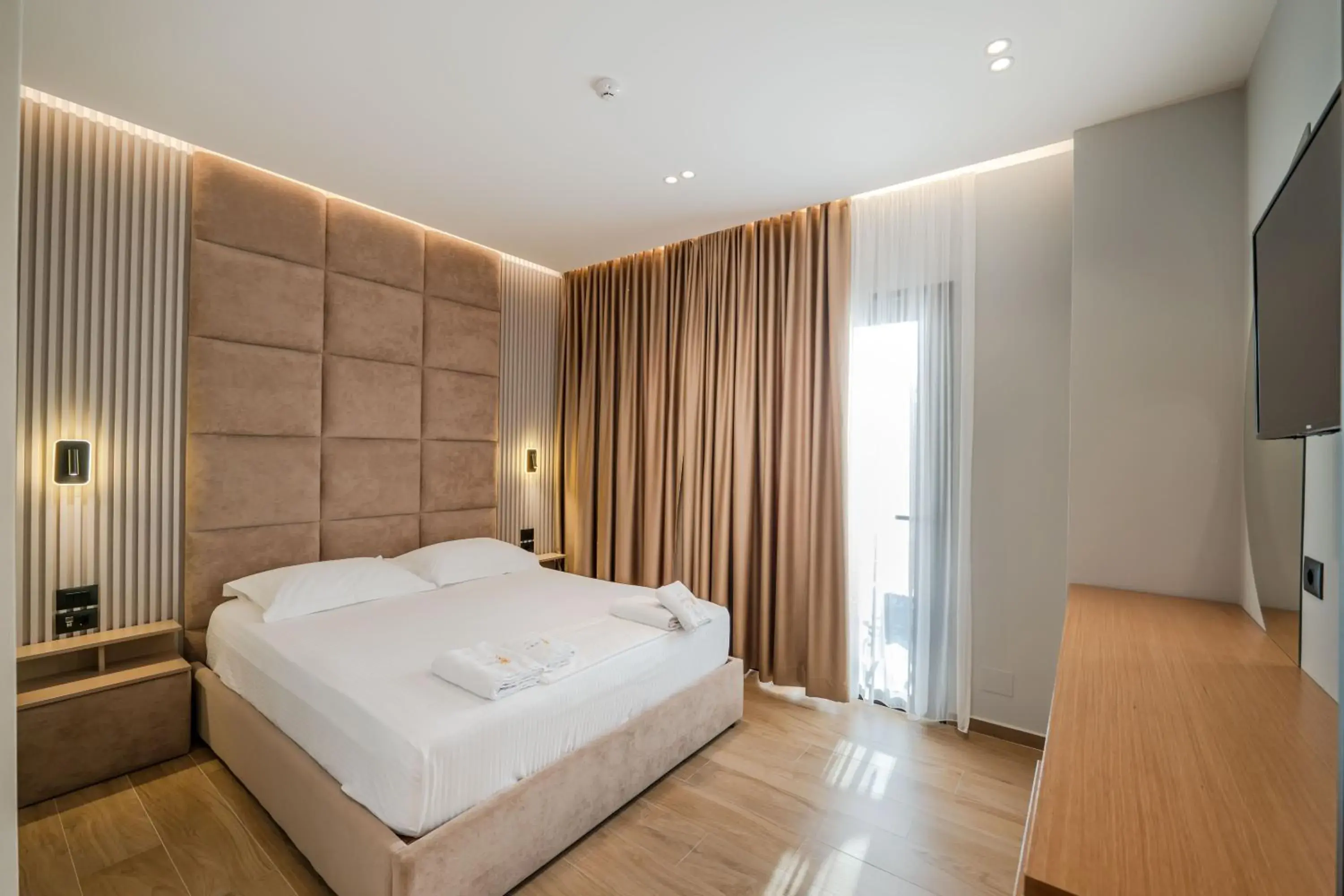 Deluxe Double Room with Balcony and Sea View in Absolute Hotel Ksamil Deluxe Double Room with Balcony and Sea View in Absolute Hotel Ksamil