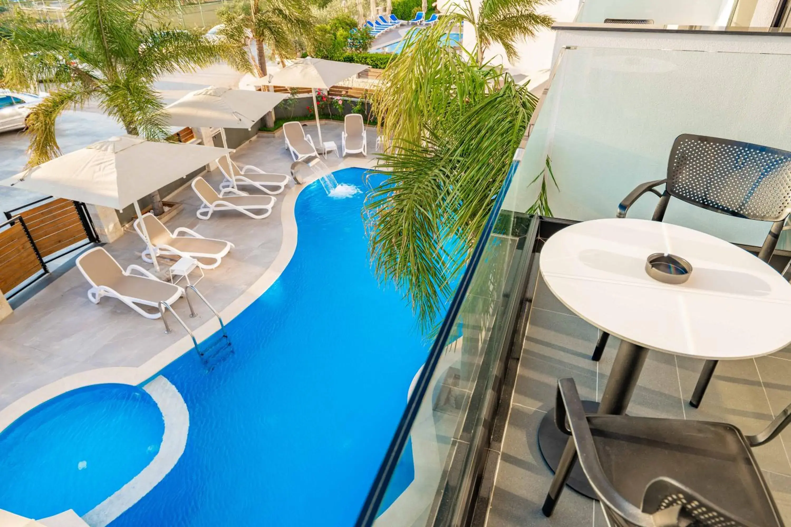 Deluxe Double Room with Balcony and Sea View in Absolute Hotel Ksamil Deluxe Double Room with Balcony and Sea View in Absolute Hotel Ksamil