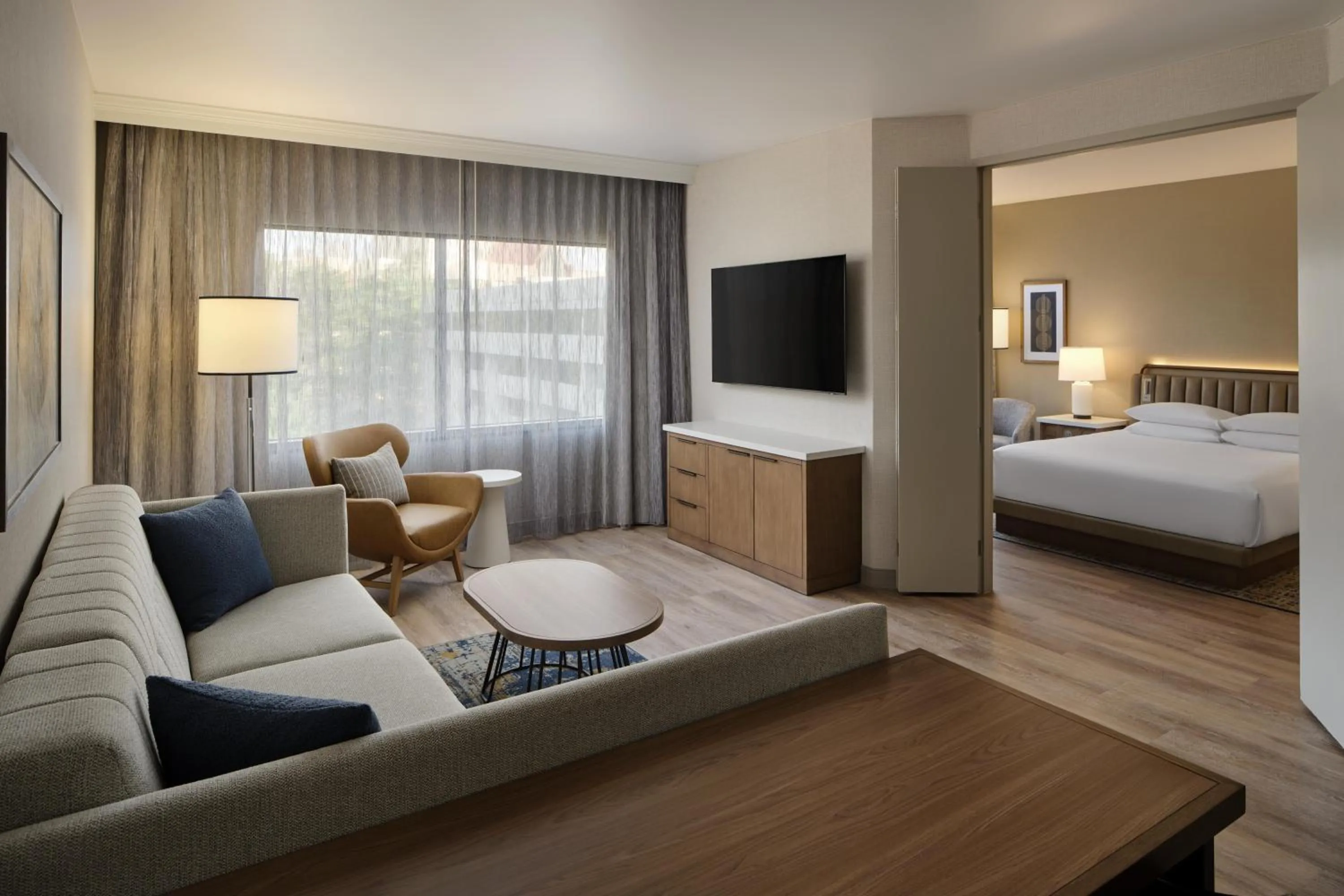 Photo of the whole room, Bed in Hyatt Regency Suites Atlanta Northwest