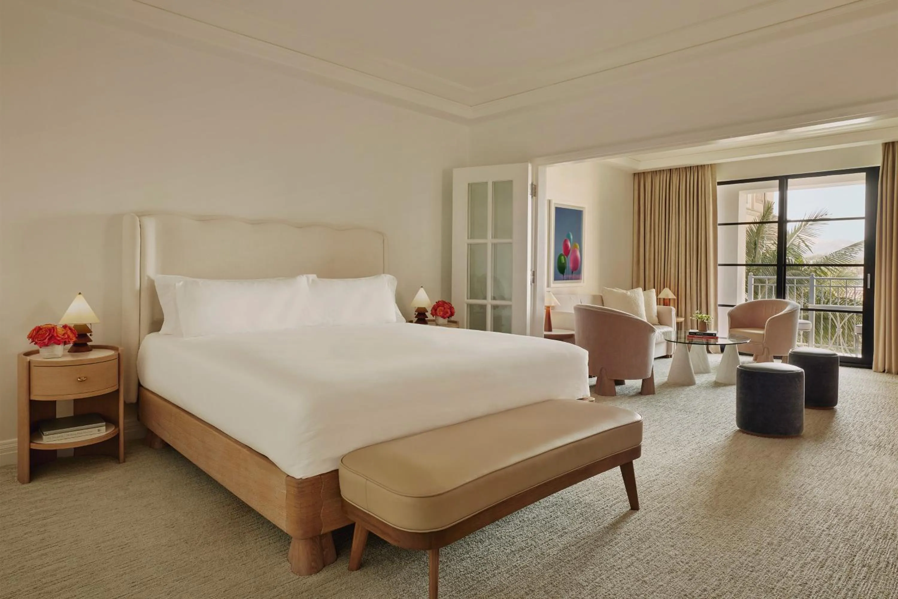 Bedroom, Bed in The Maybourne Beverly Hills, Maybourne