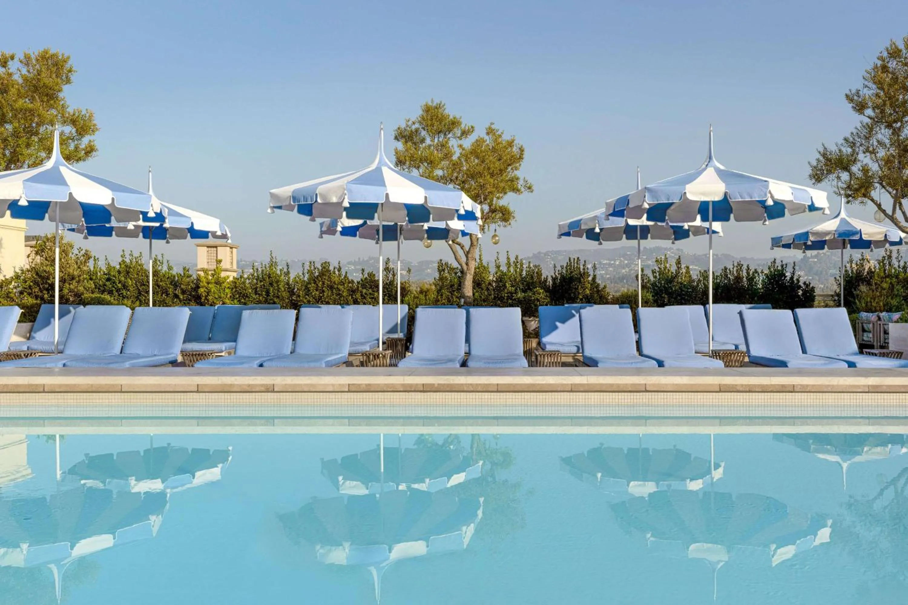 Pool view in The Maybourne Beverly Hills, Maybourne