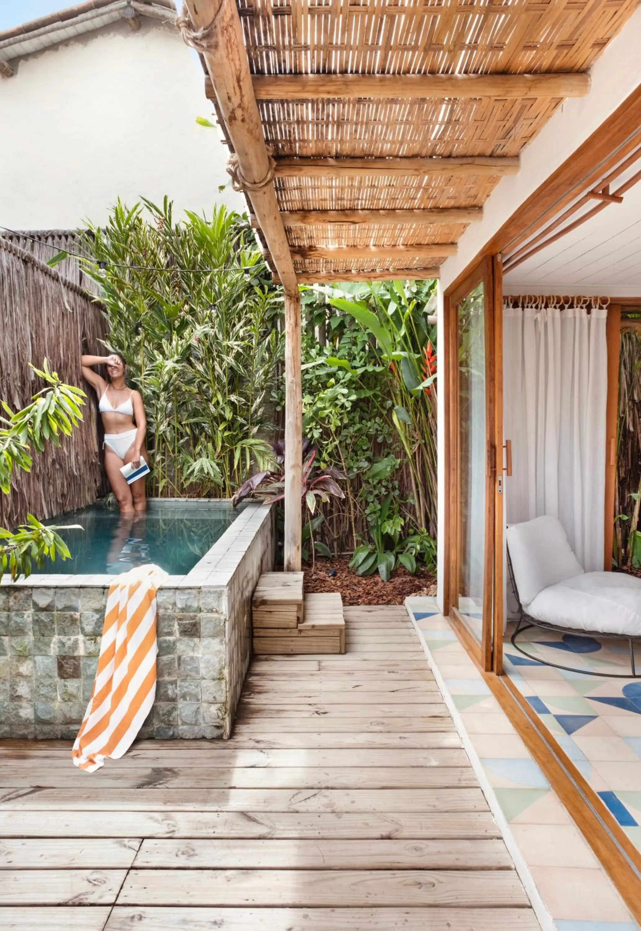 Swimming pool in Casa das Conchas Caraiva