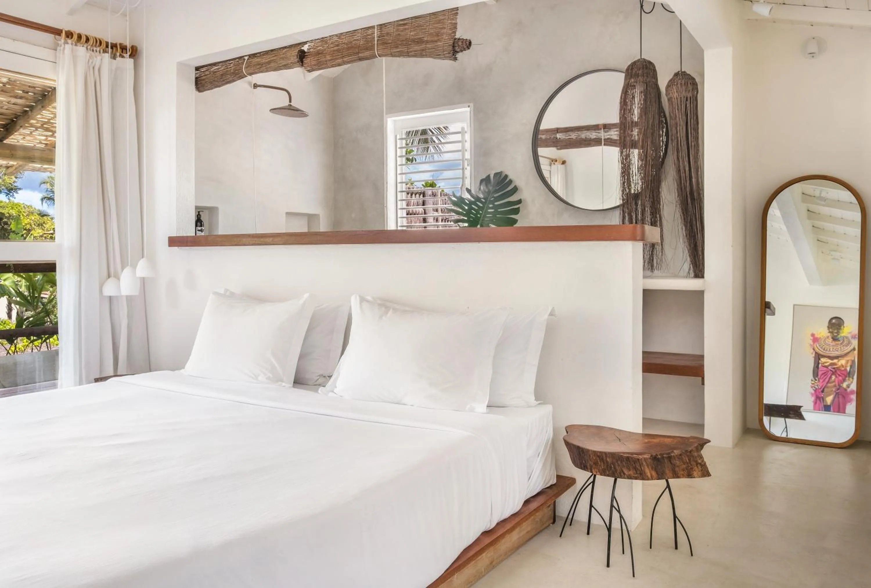 Bed in Casa das Conchas Caraiva