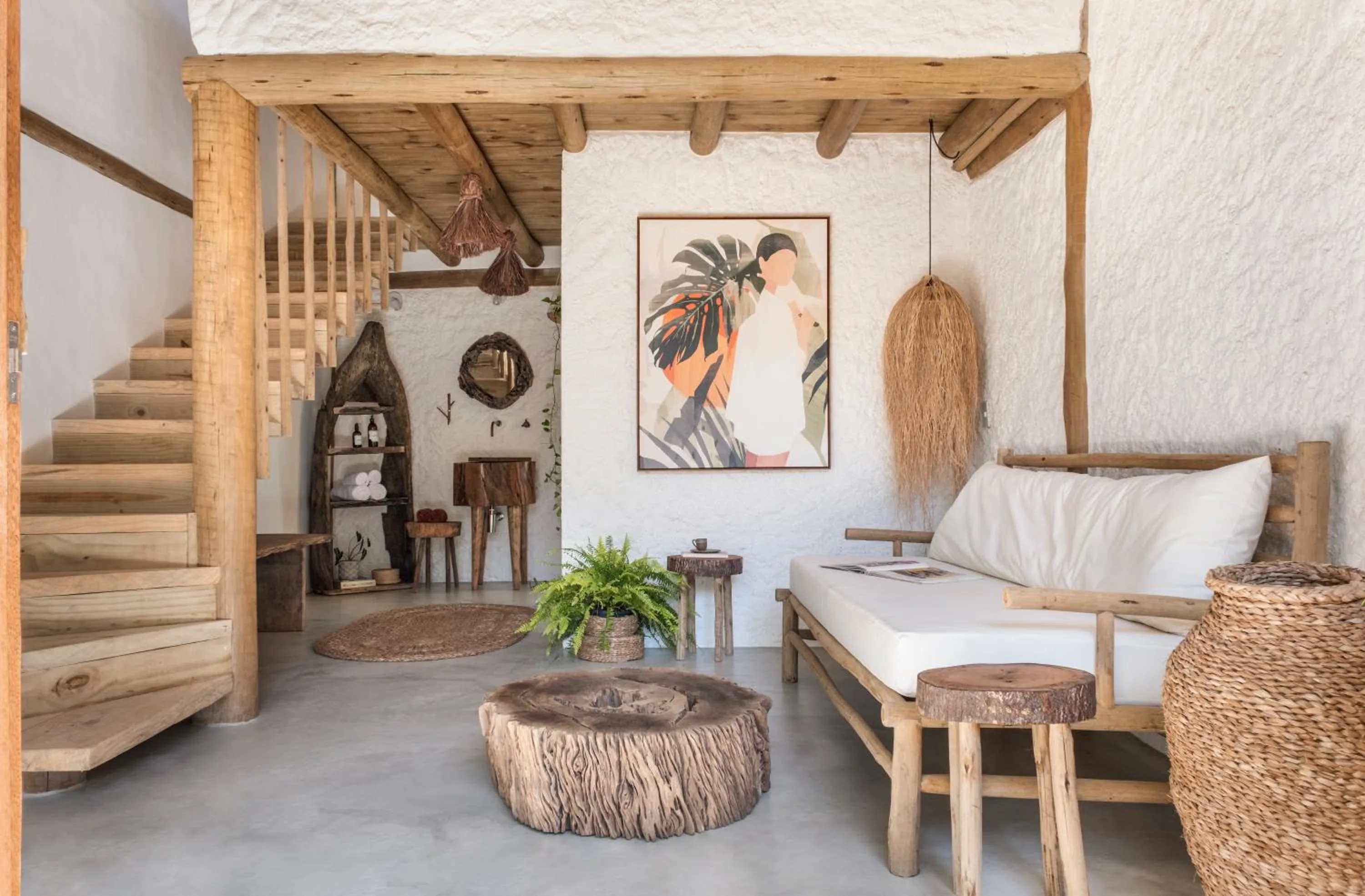 Living room in Casa das Conchas Caraiva