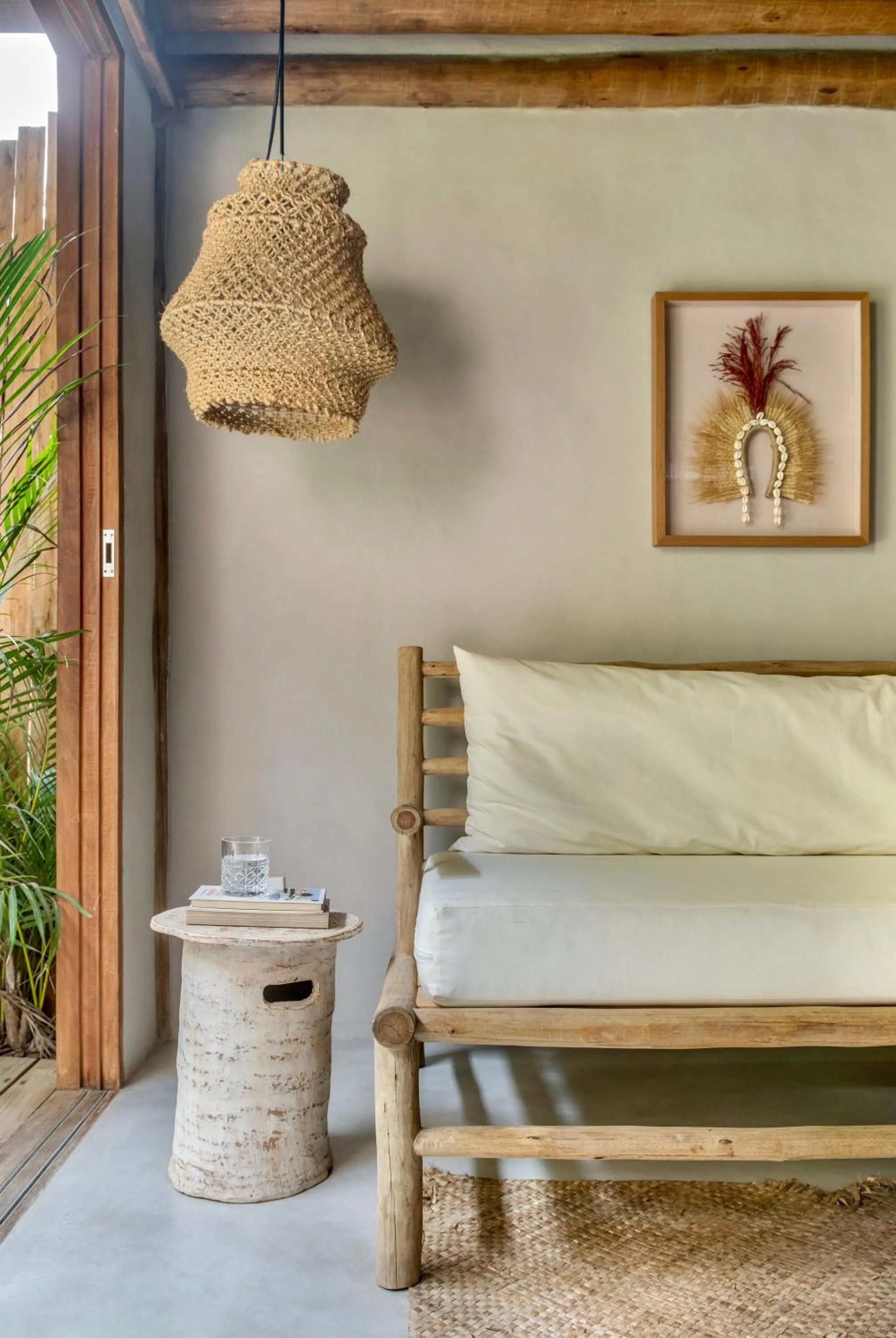 Living room in Casa das Conchas Caraiva