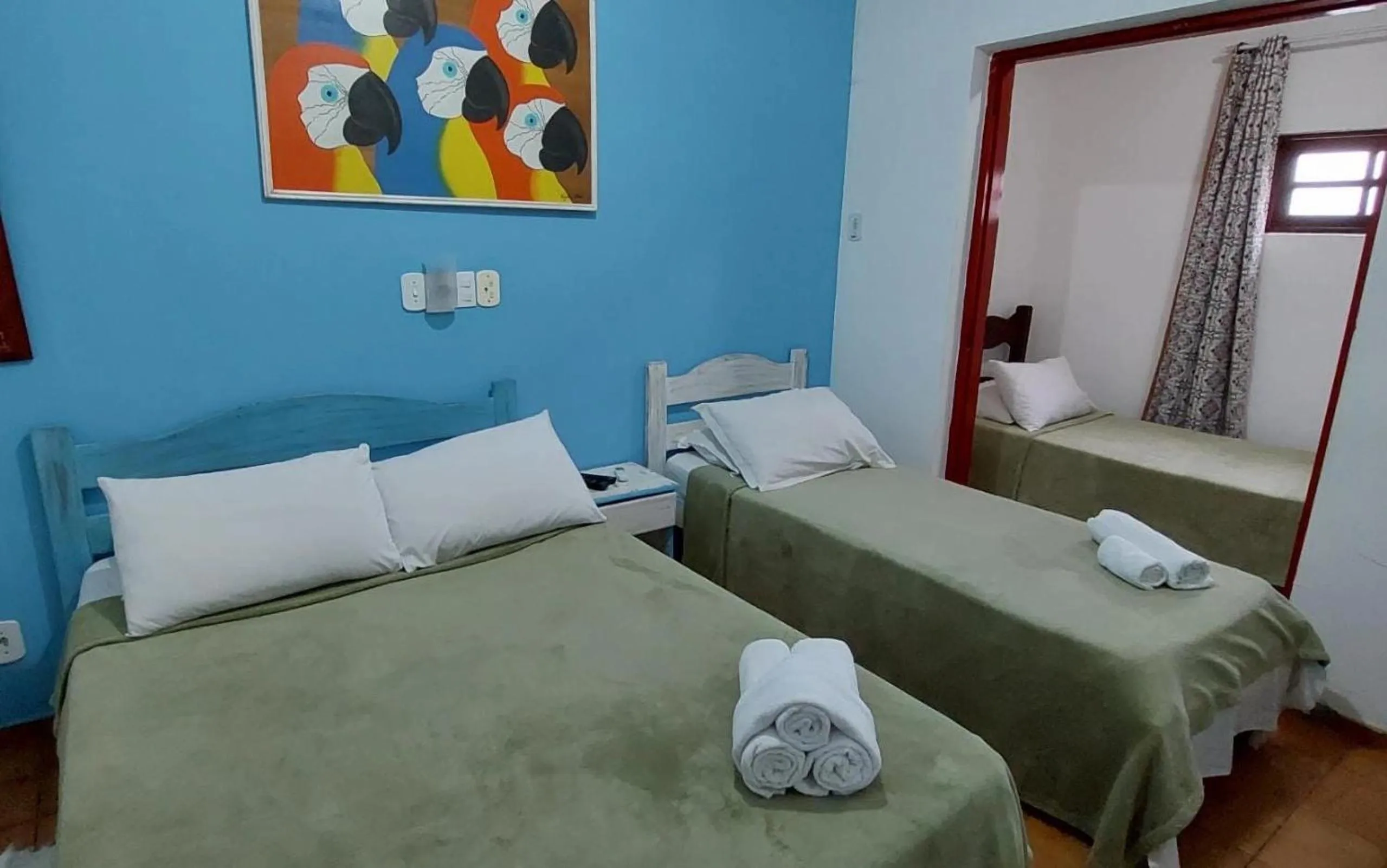 Bed in Pousada Bela Paraty