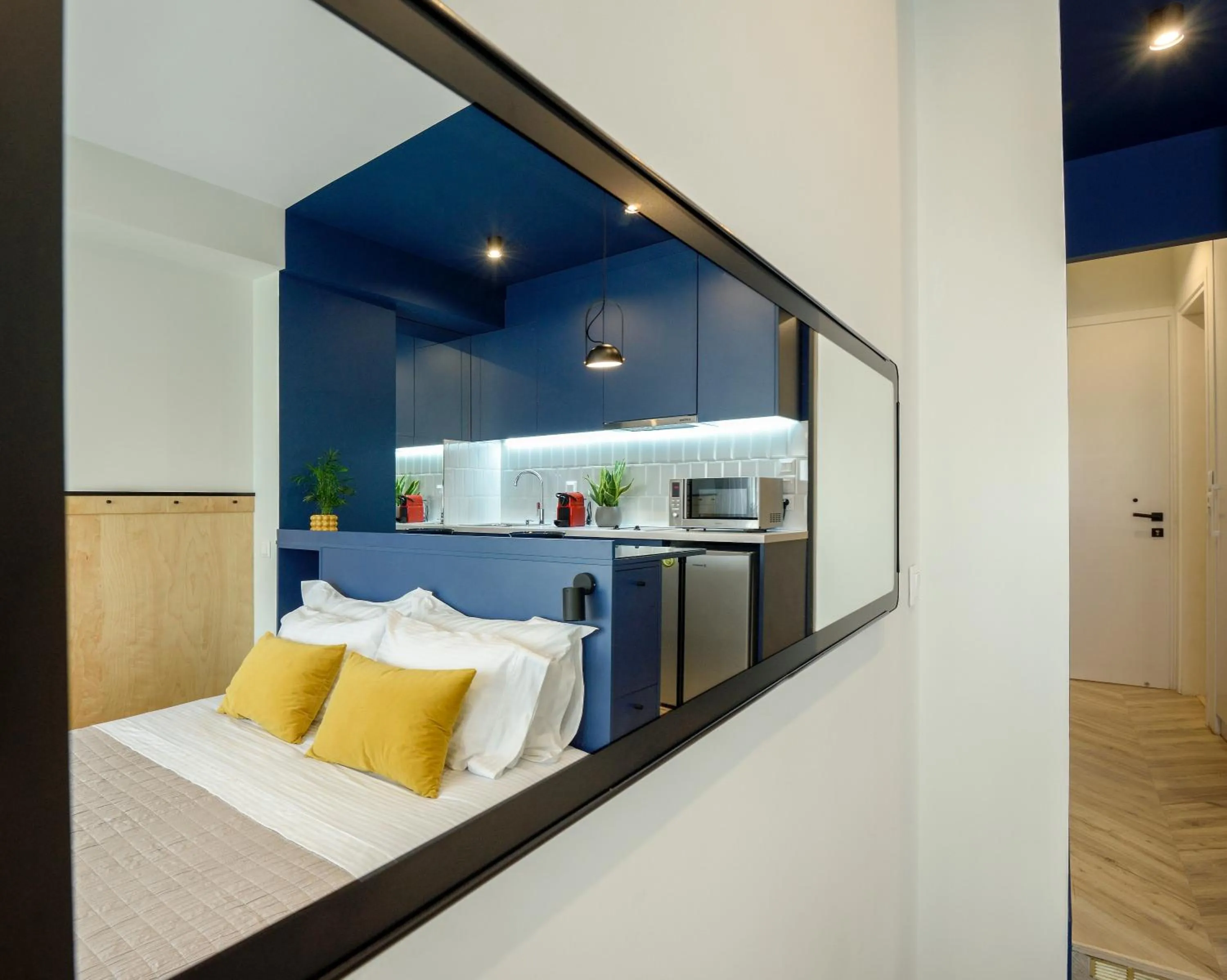 Bed in Athenian Sensations Apartments and Suites in the Heart of Athens