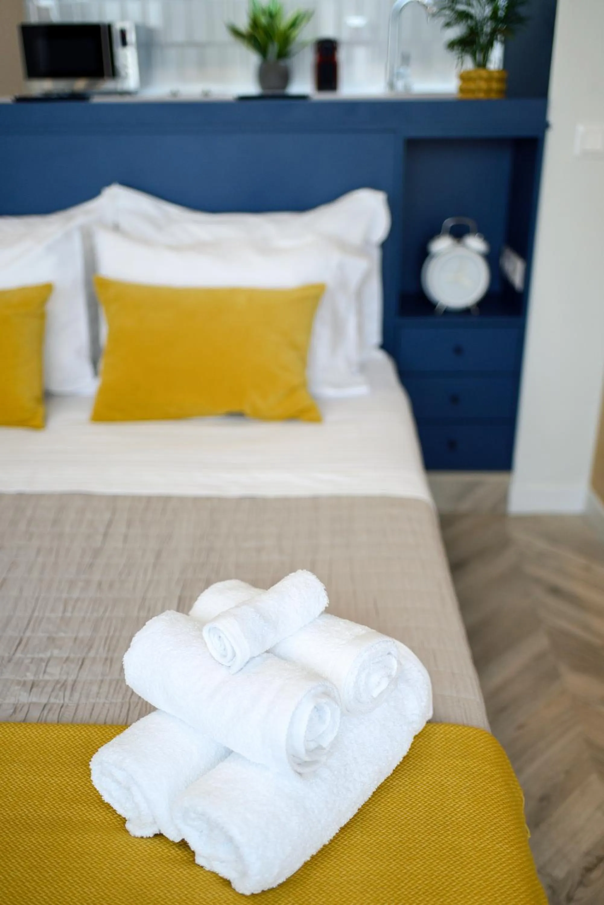 Bed in Athenian Sensations Apartments and Suites in the Heart of Athens