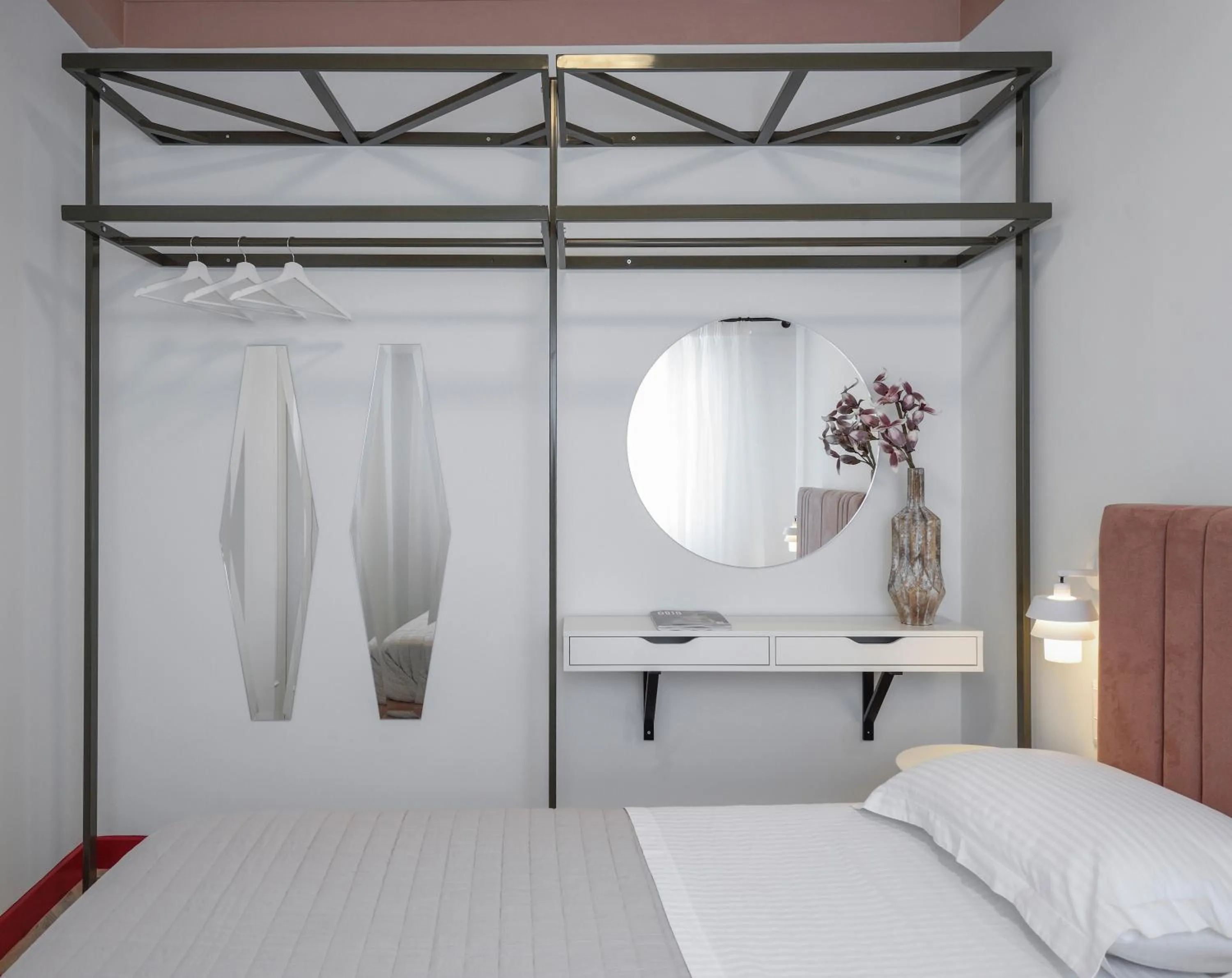 Bed in Athenian Sensations Apartments and Suites in the Heart of Athens