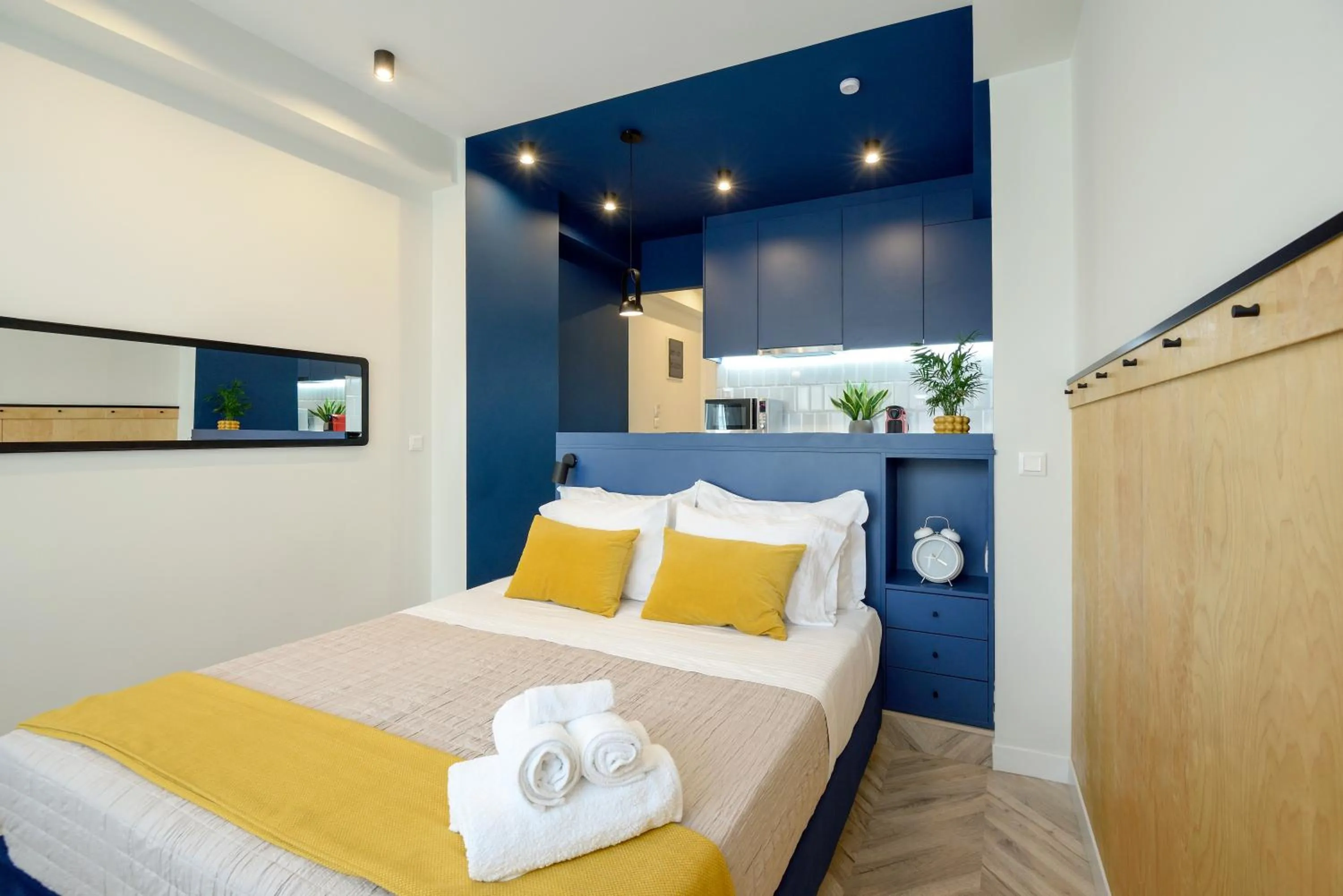 Bed in Athenian Sensations Apartments and Suites in the Heart of Athens