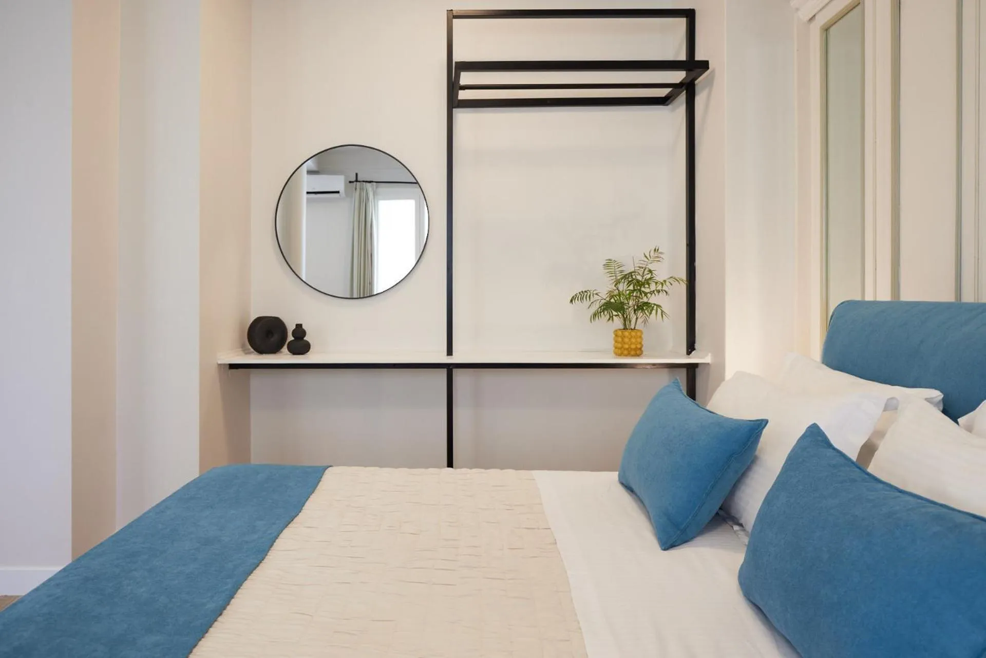Bed in Athenian Sensations Apartments and Suites in the Heart of Athens