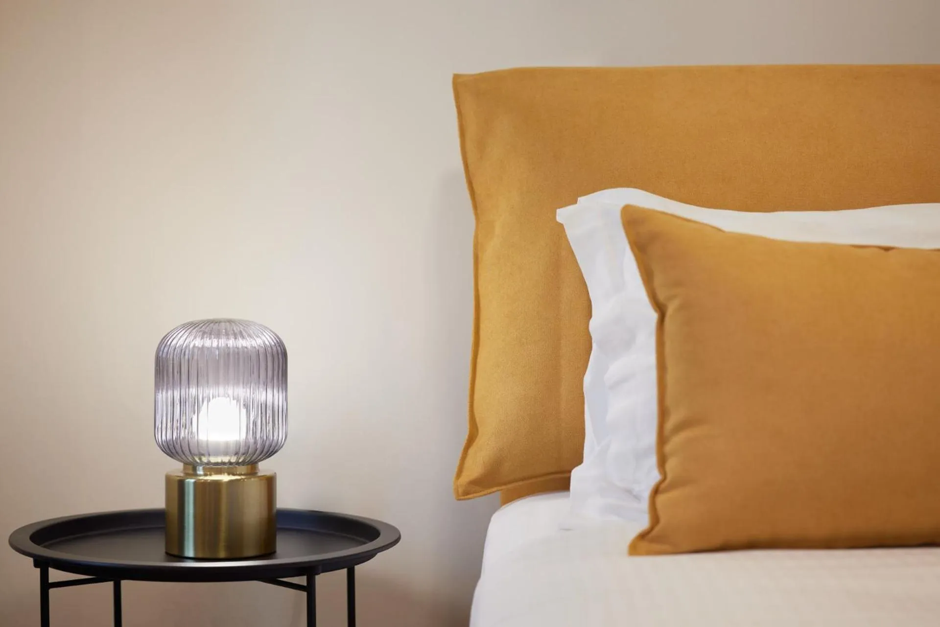 Bed in Athenian Sensations Apartments and Suites in the Heart of Athens