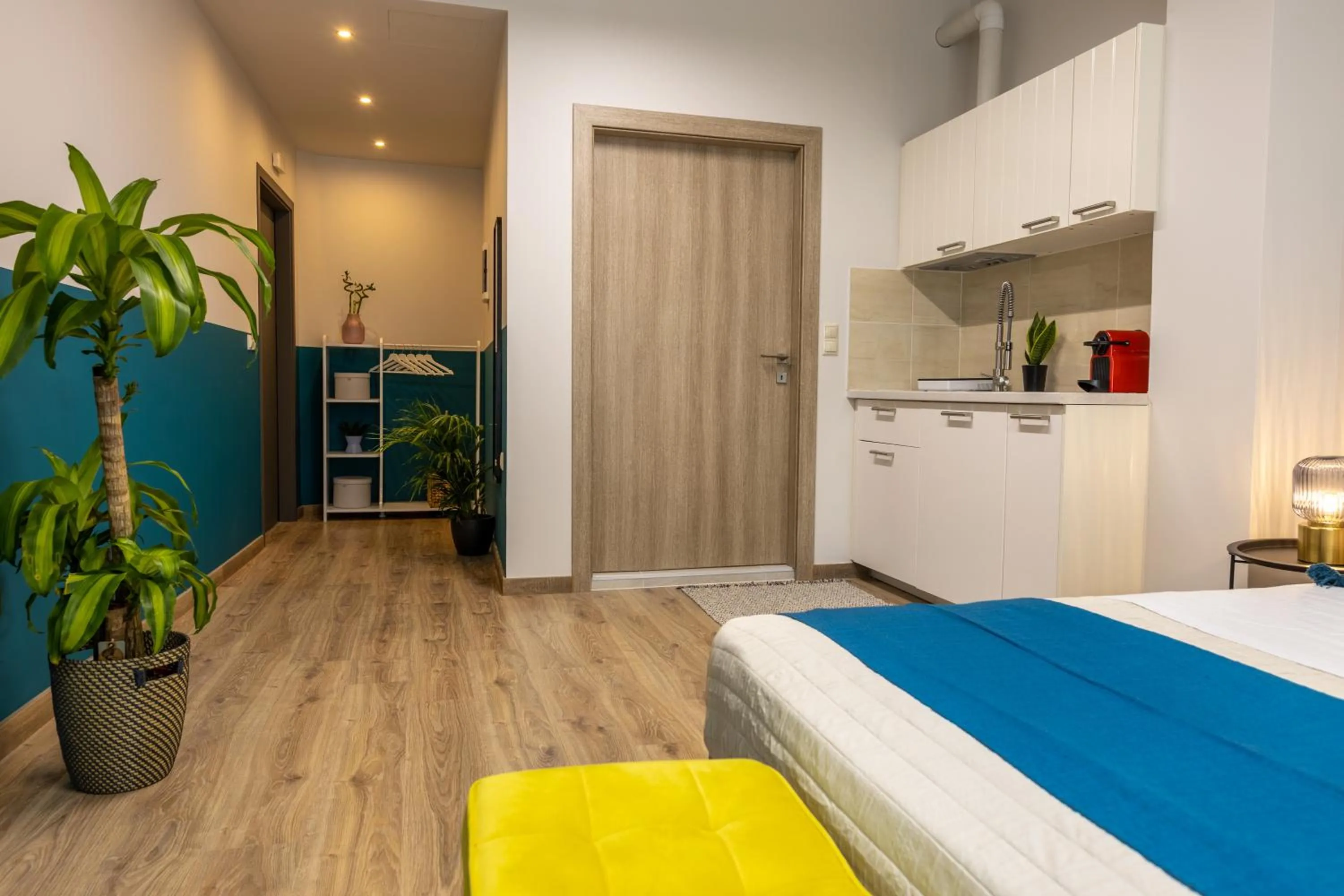 Bed in Athenian Sensations Apartments and Suites in the Heart of Athens