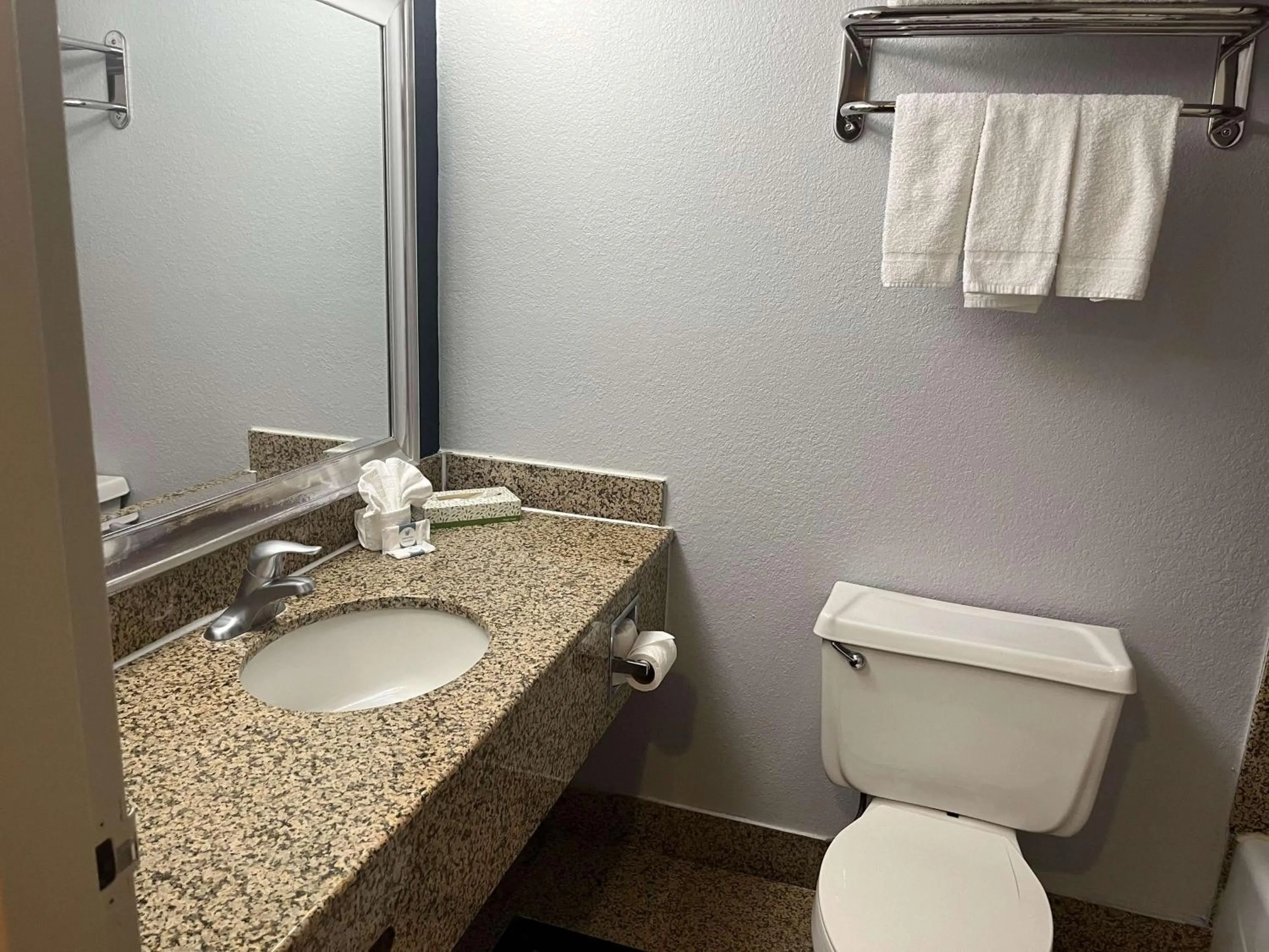 Bathroom in Studio 6 Amarillo, TX West Medical Center