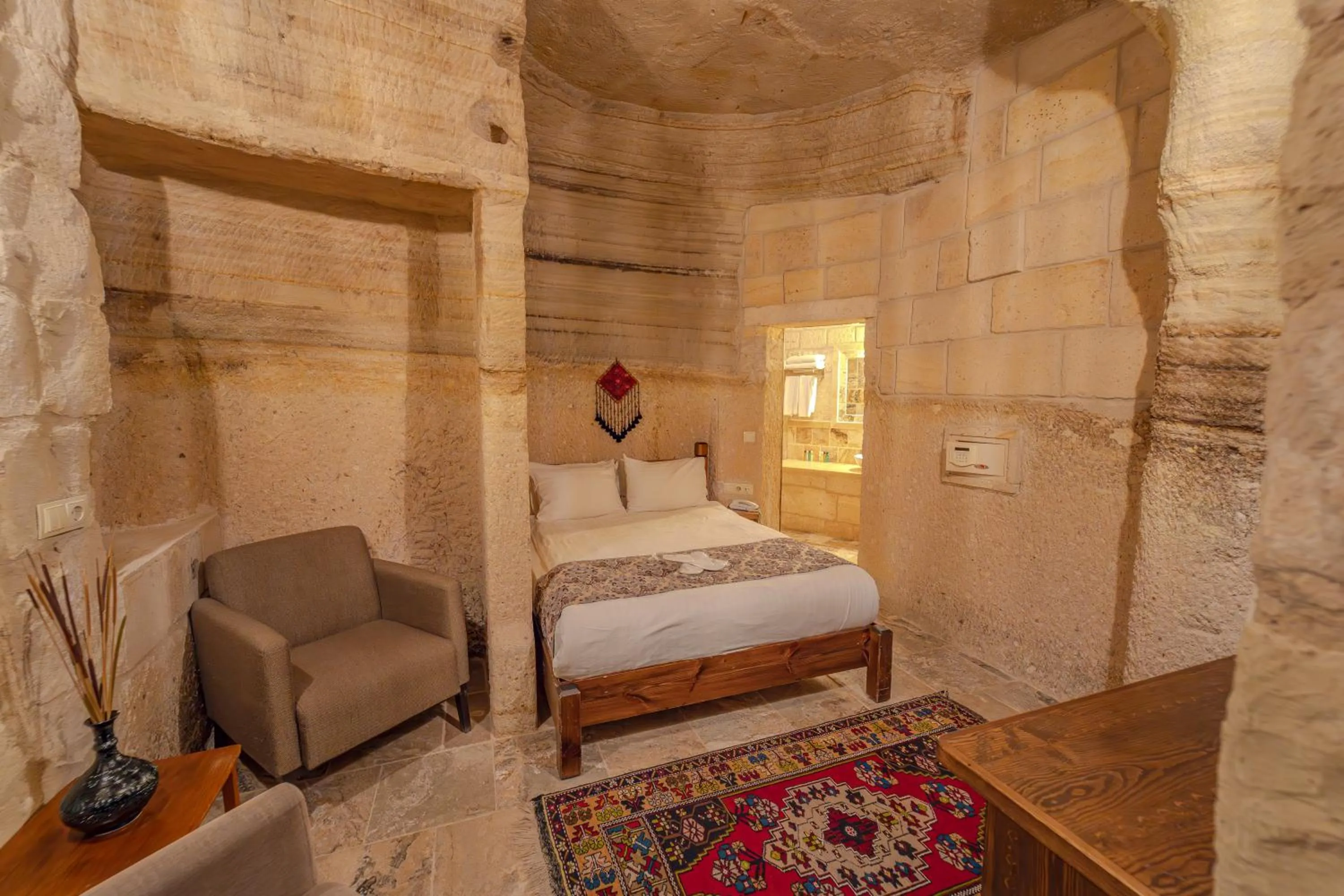 Bed in Zara Cave Hotel