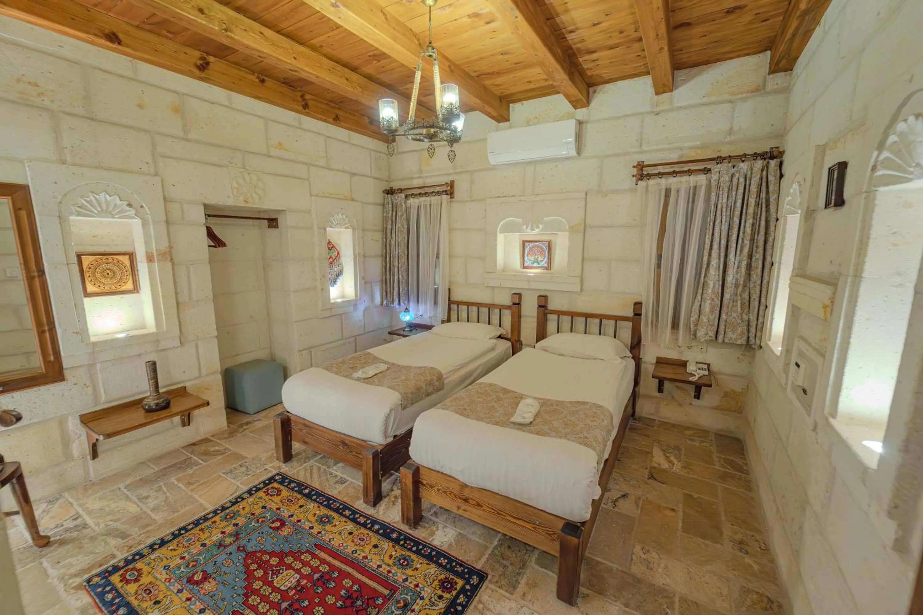 Bed in Zara Cave Hotel