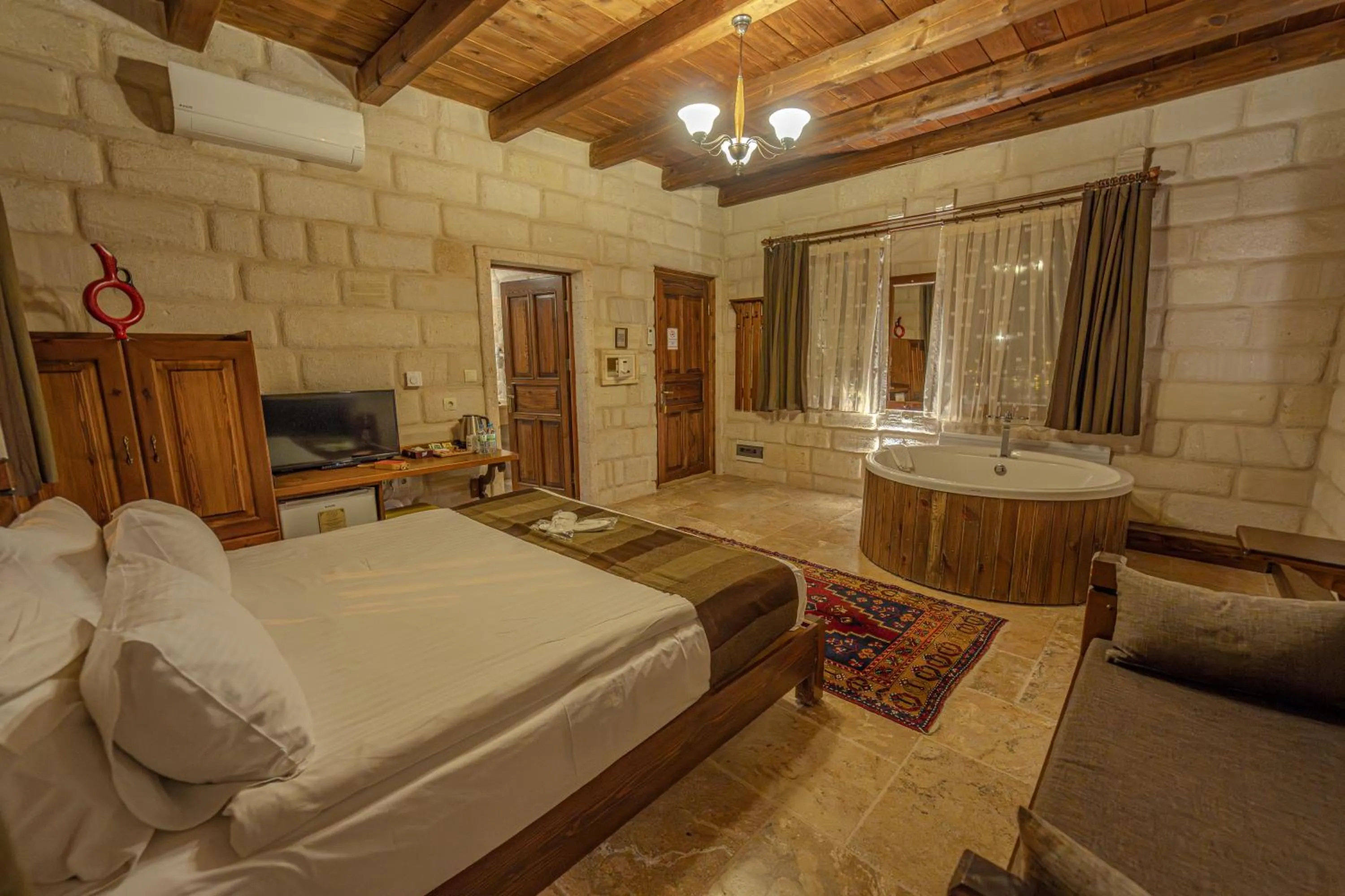 Bed in Zara Cave Hotel