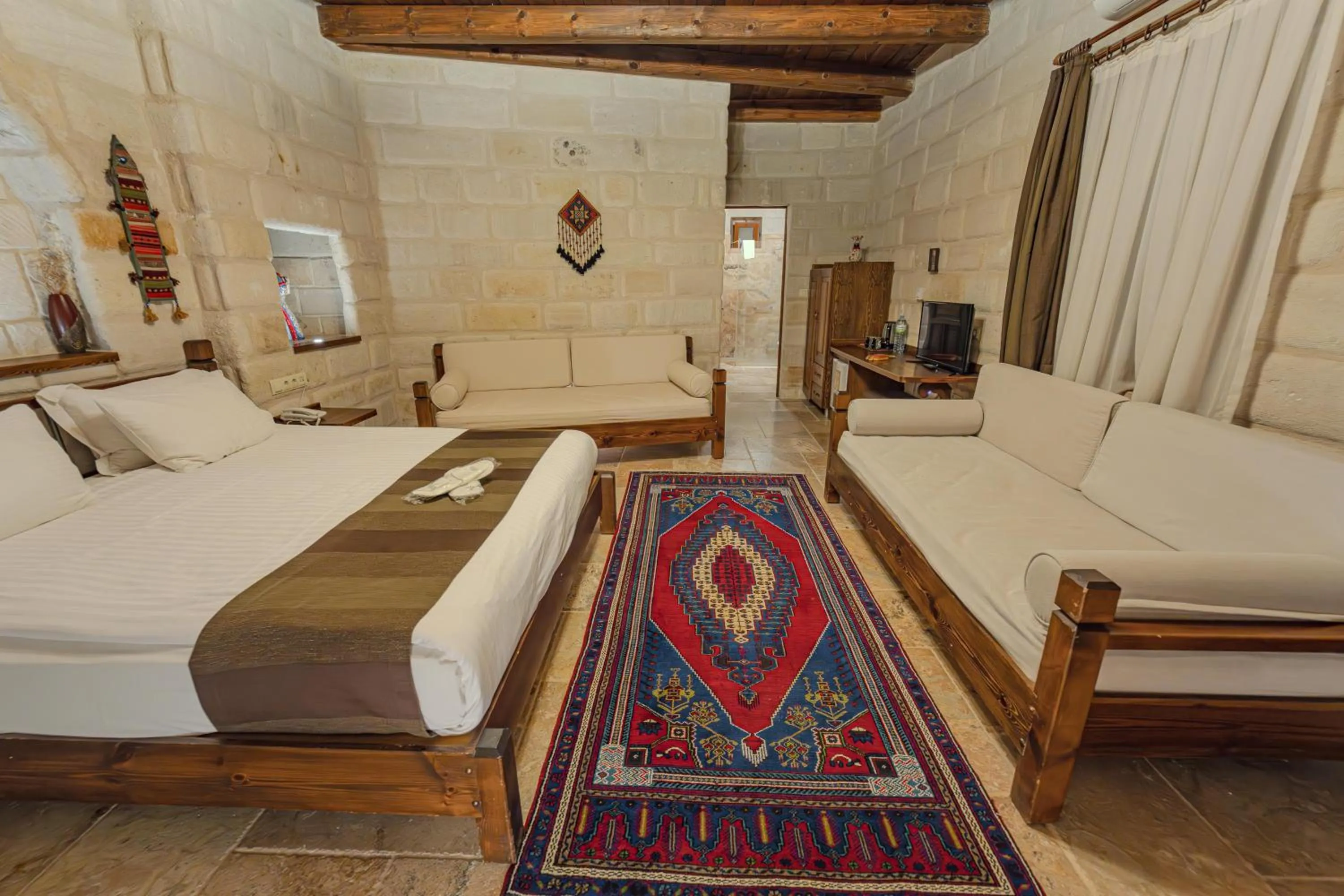 Bed in Zara Cave Hotel