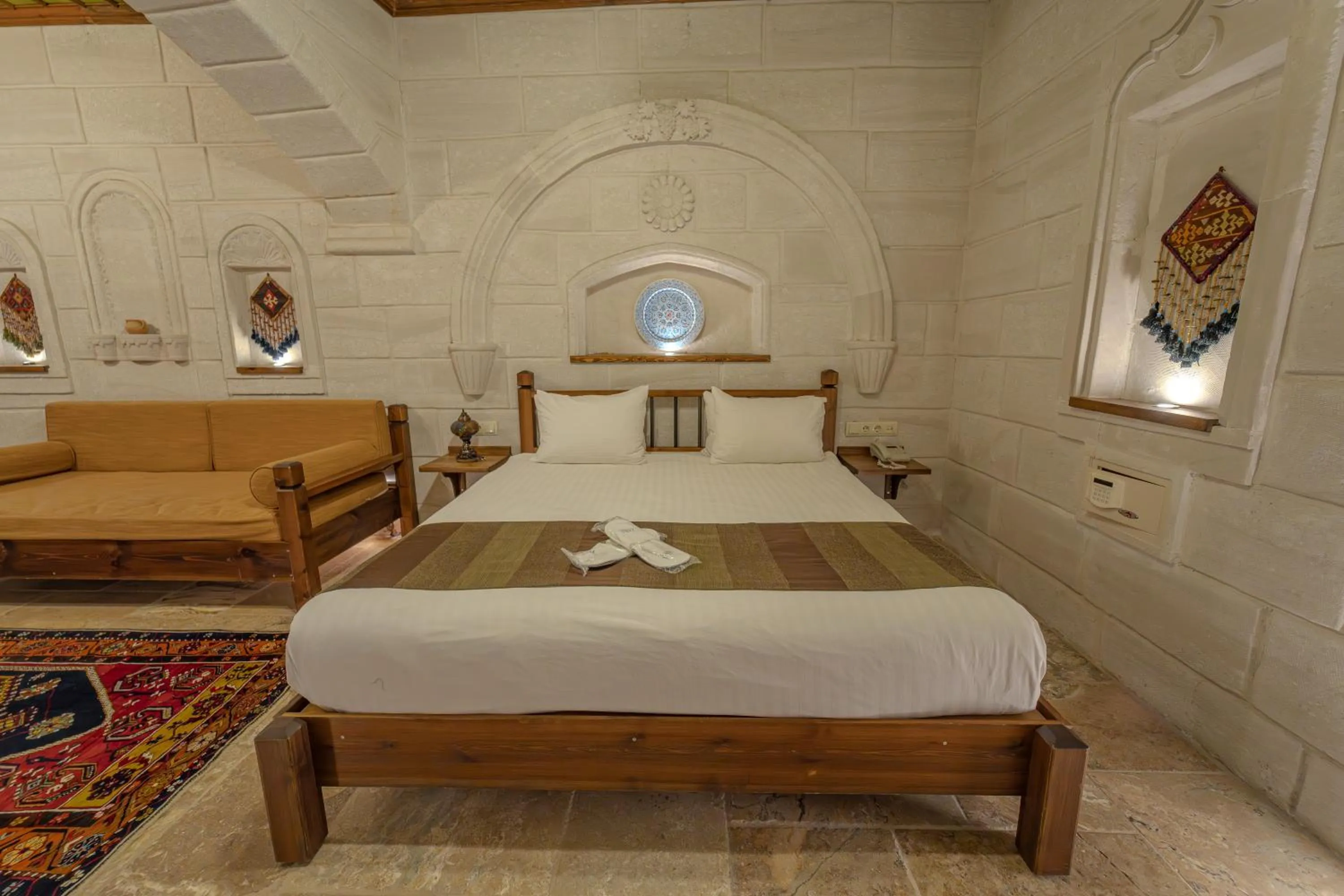 Bed in Zara Cave Hotel